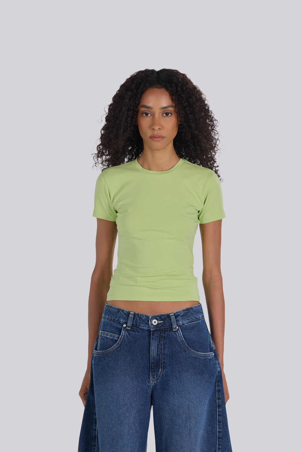 SHORT SLEEVE ROUND NECK T-SHIRT KIWI