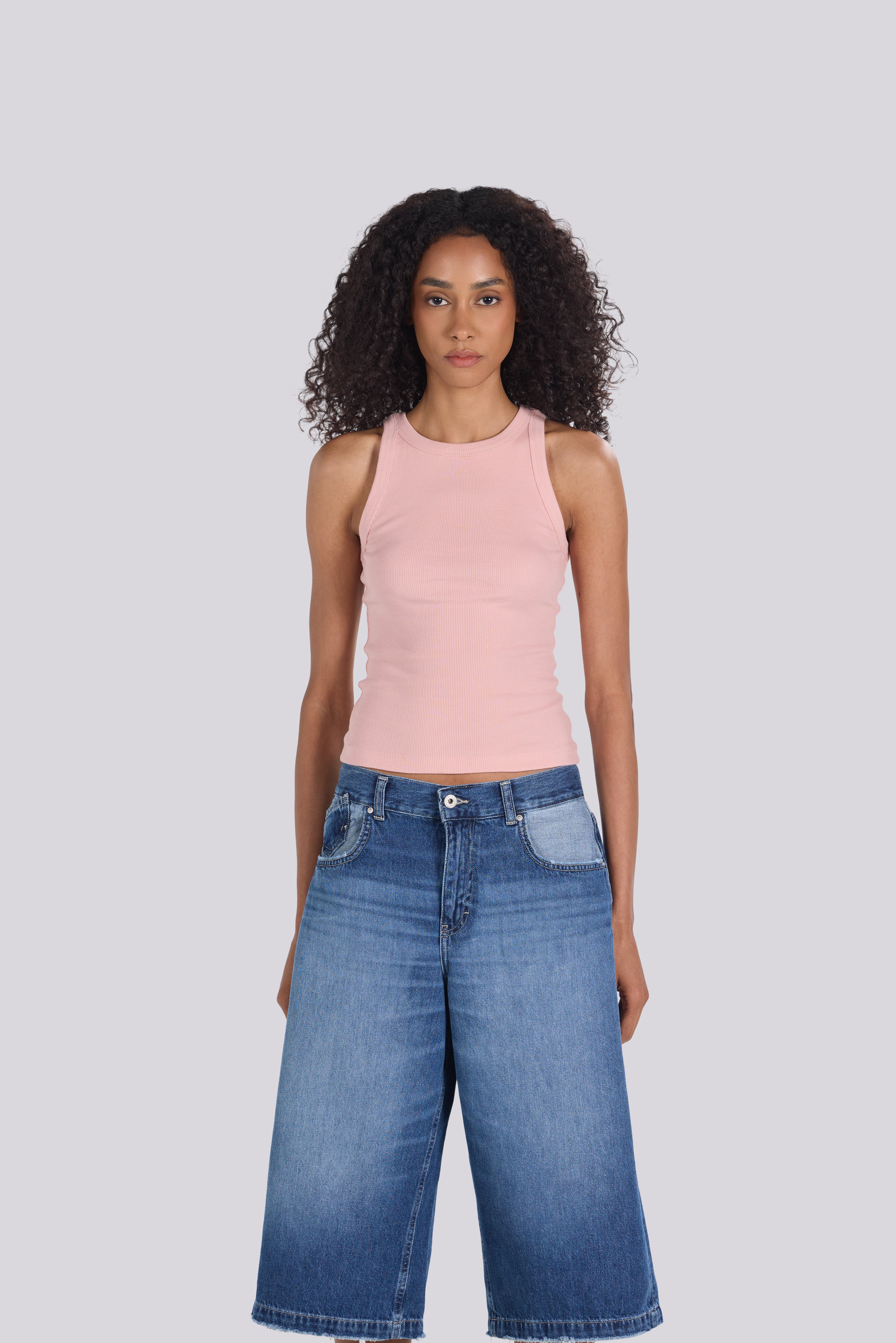 ROUND NECK TANK TOP CASHMERE