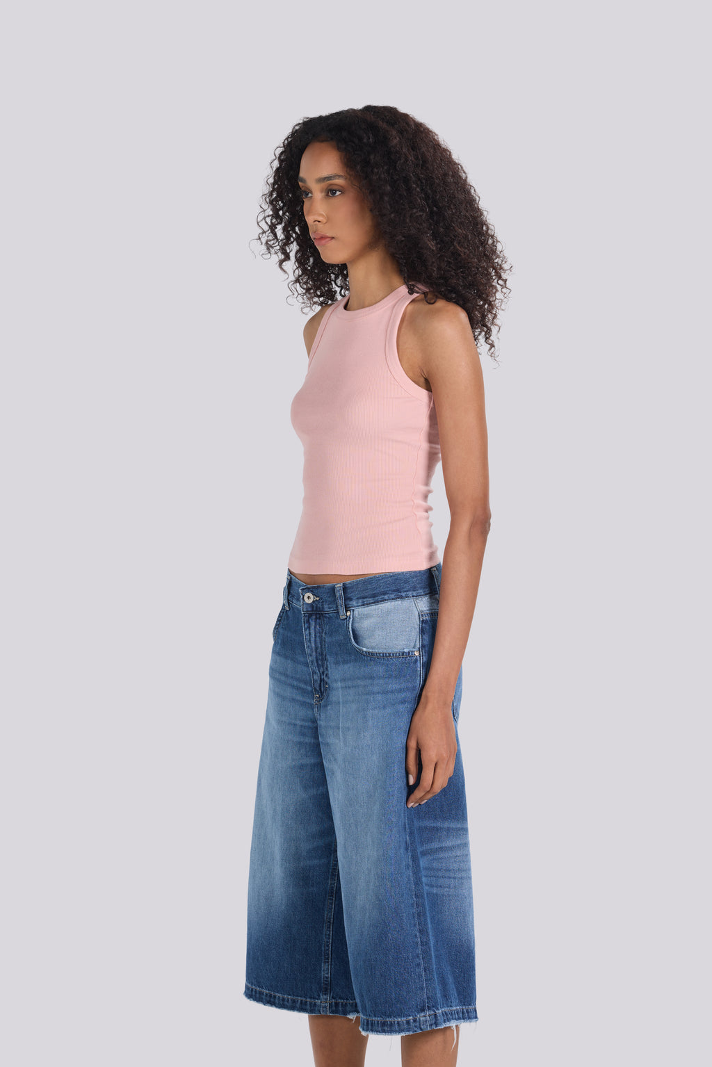 ROUND NECK TANK TOP CASHMERE