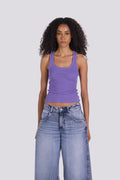 U- NECK TANK TOP PURPLE