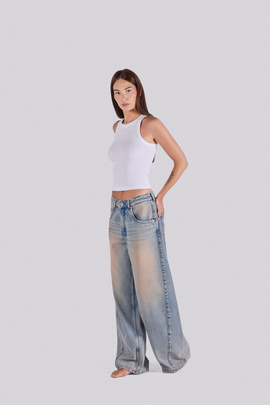 LORA DENIM PANTS ODBR