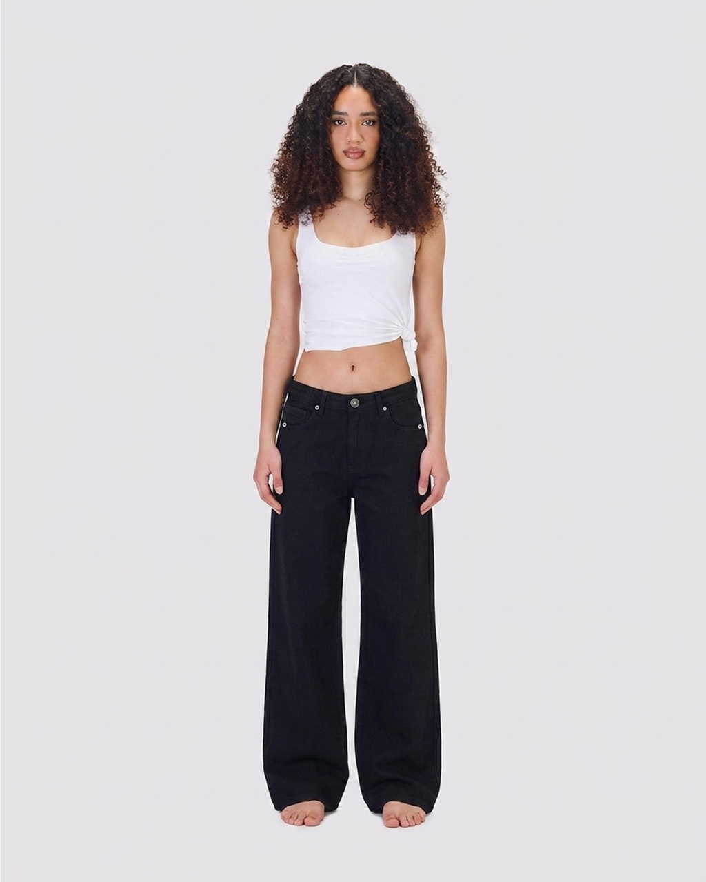 LUCIA - LOOSE DENIM - MID RISE - BAGGY FIT BLACK