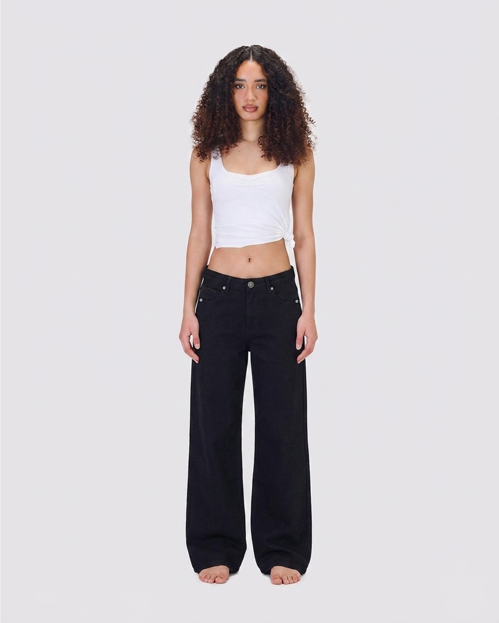 LUCIA - LOOSE DENIM - MID RISE - BAGGY FIT BLACK