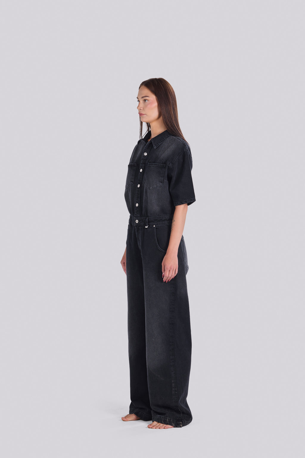 ROMA DENIM JUMPSUIT DBL