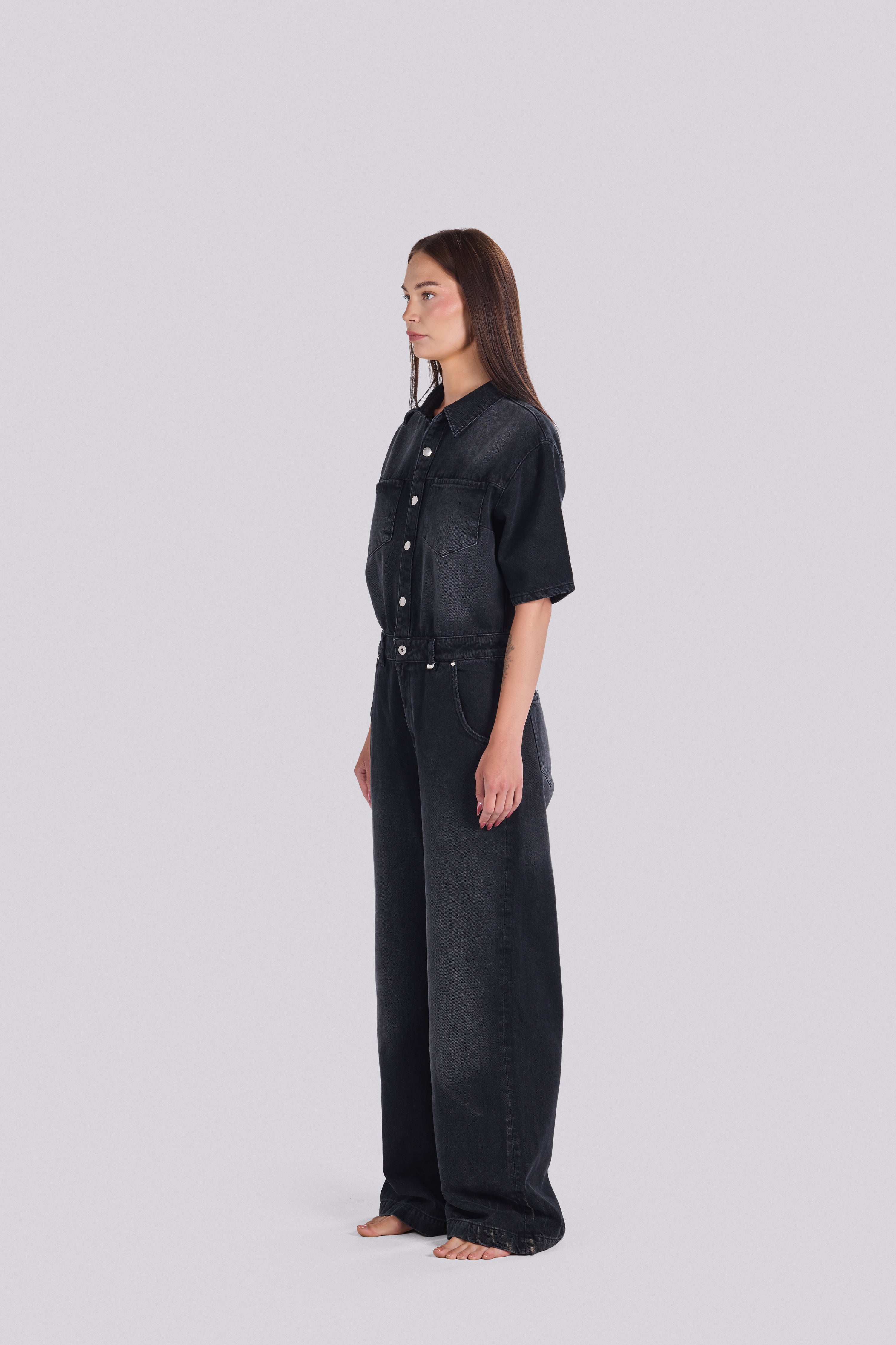 ROMA DENIM JUMPSUIT DBL