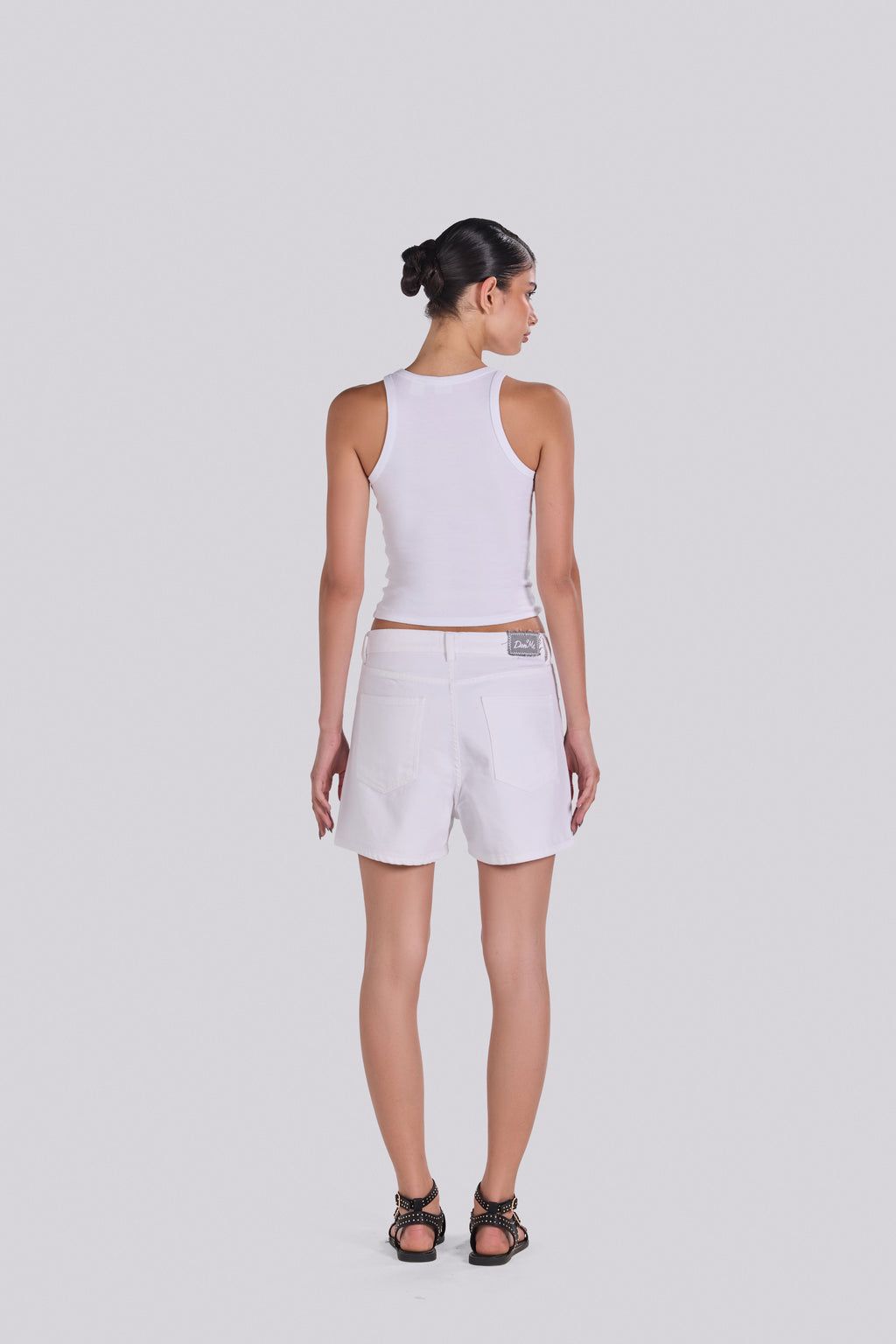 KIM DENIM SHORT WHITE