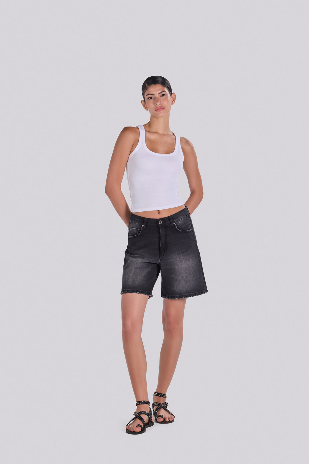 SKY DENIM SHORT DBL