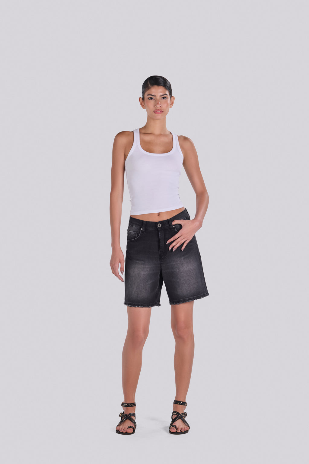SKY DENIM SHORT DBL