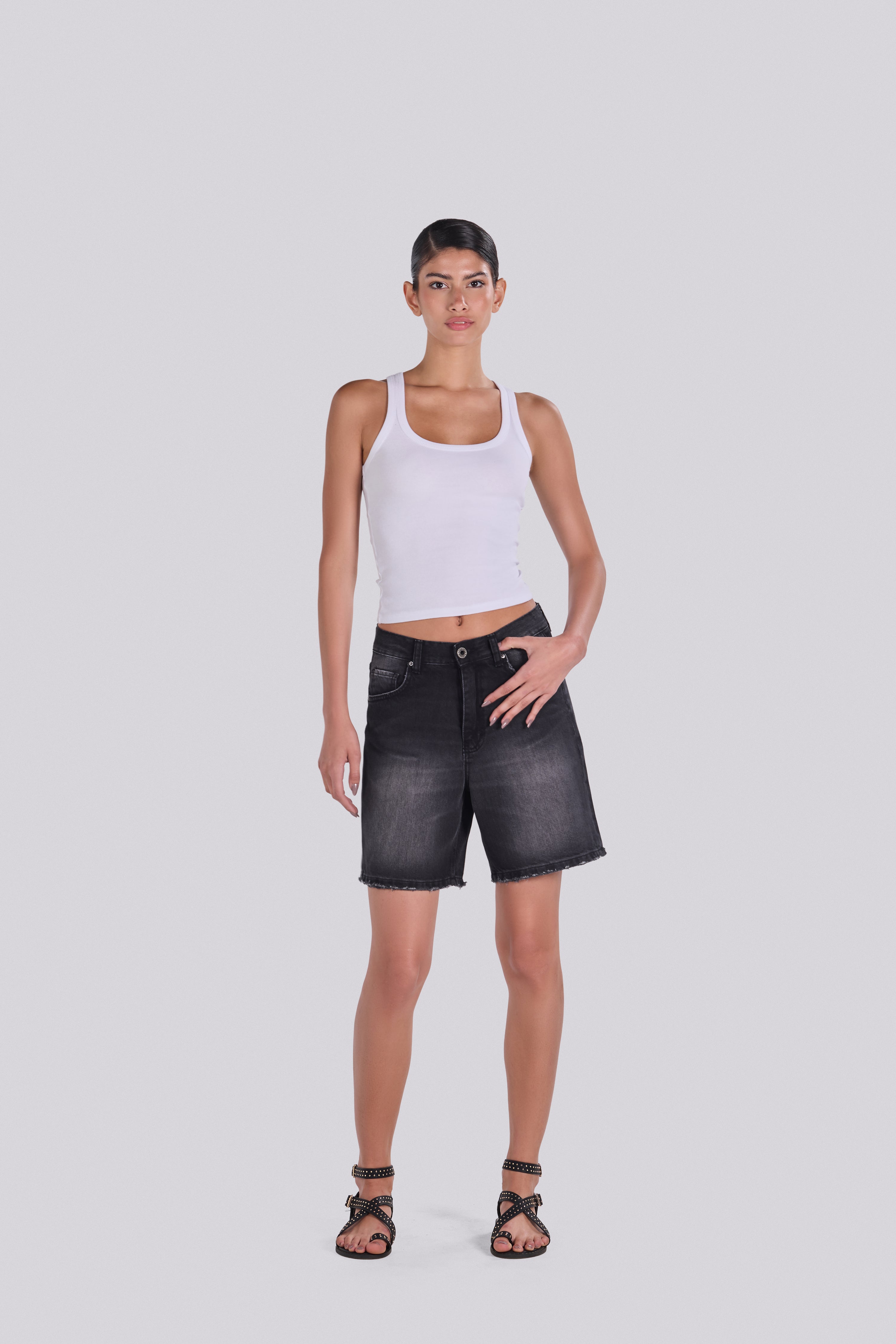 SKY DENIM SHORT DBL