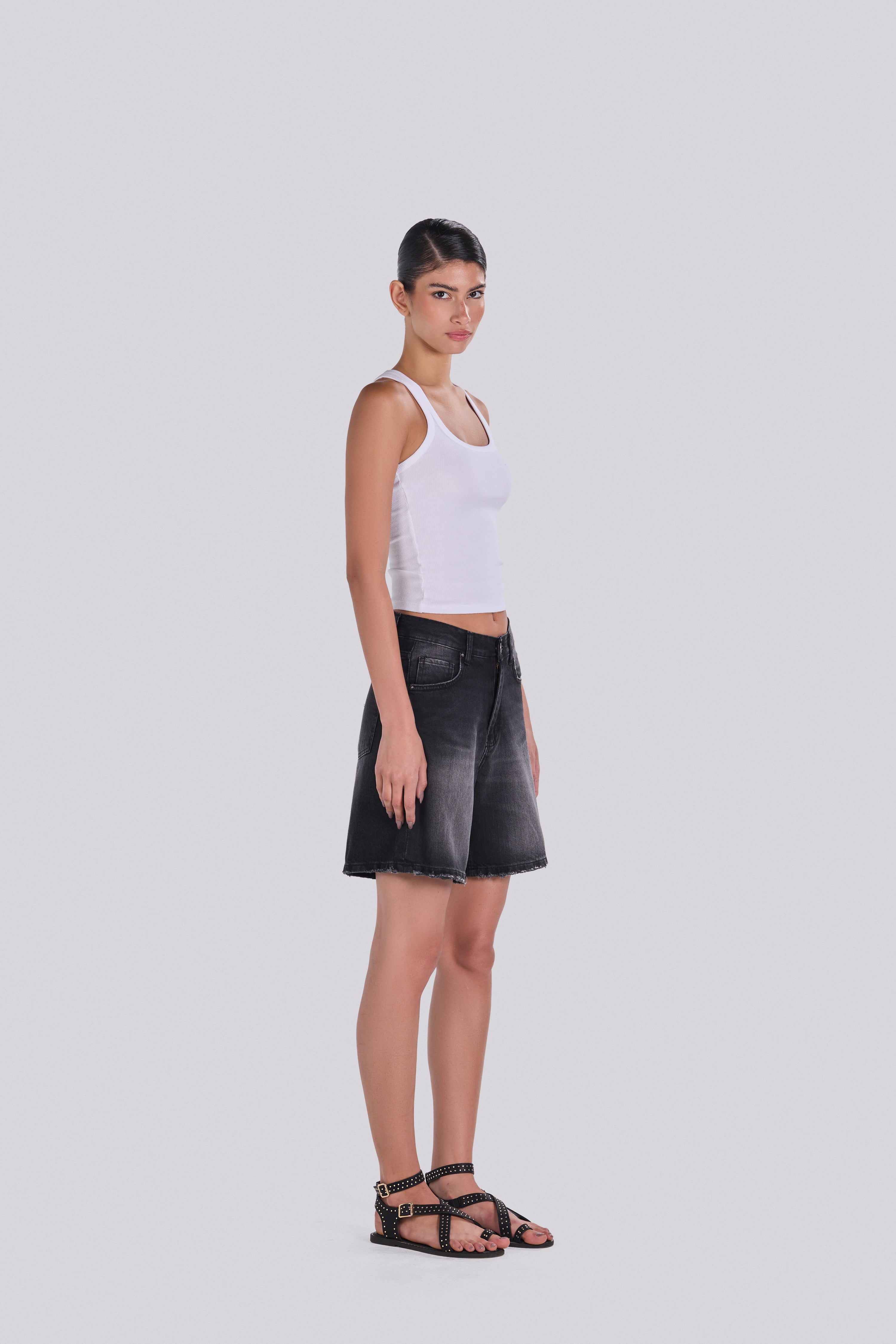 SKY DENIM SHORT DBL