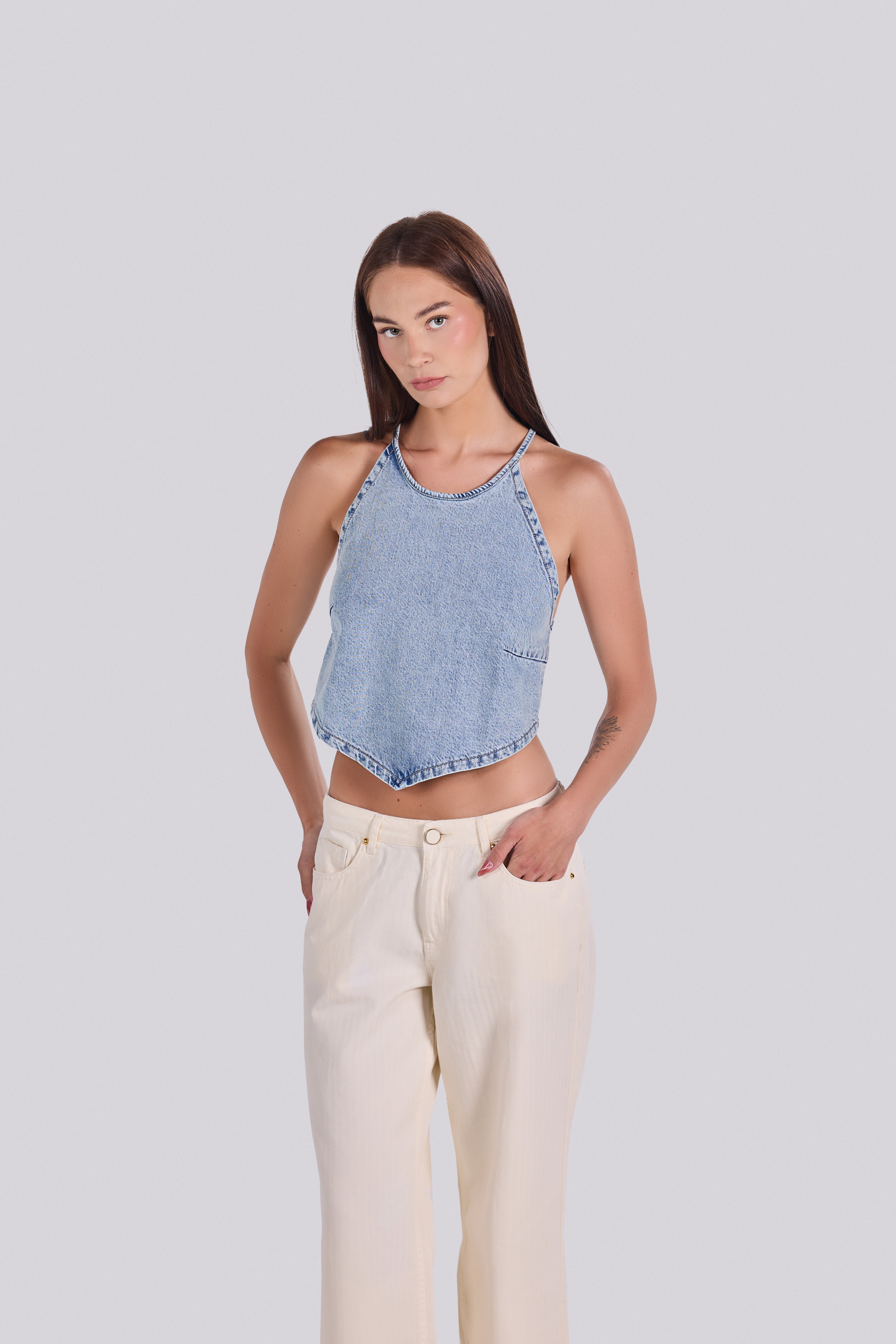LUNA DENIM TOP D3