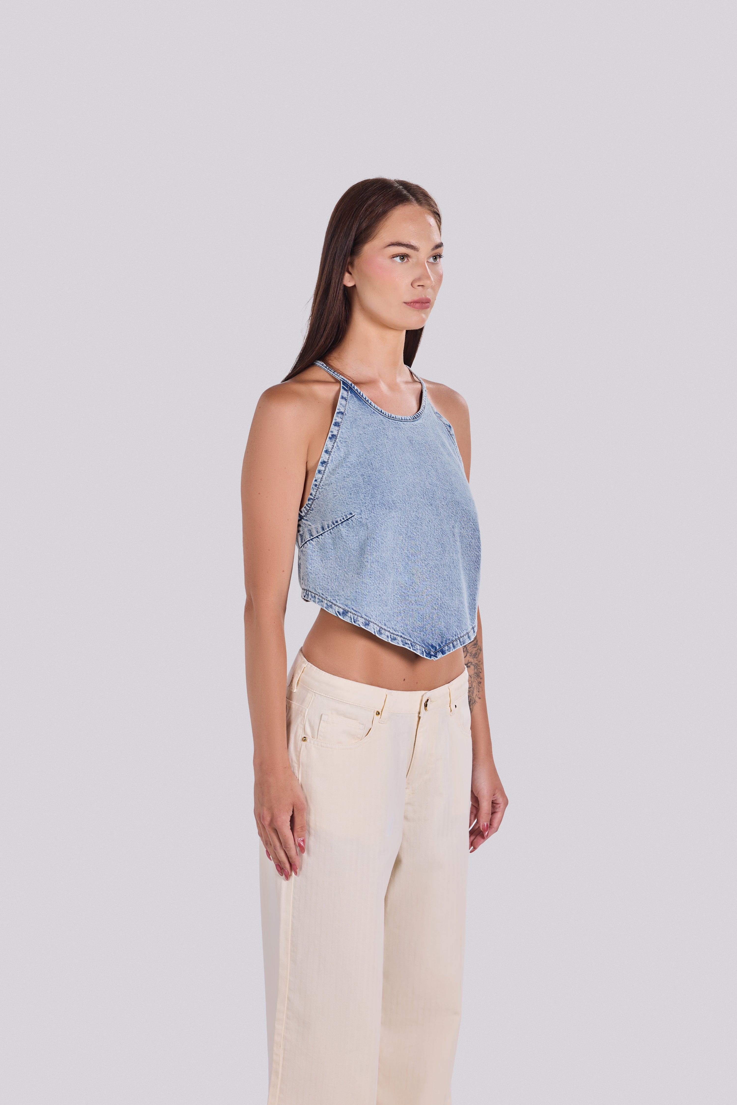 LUNA DENIM TOP D3