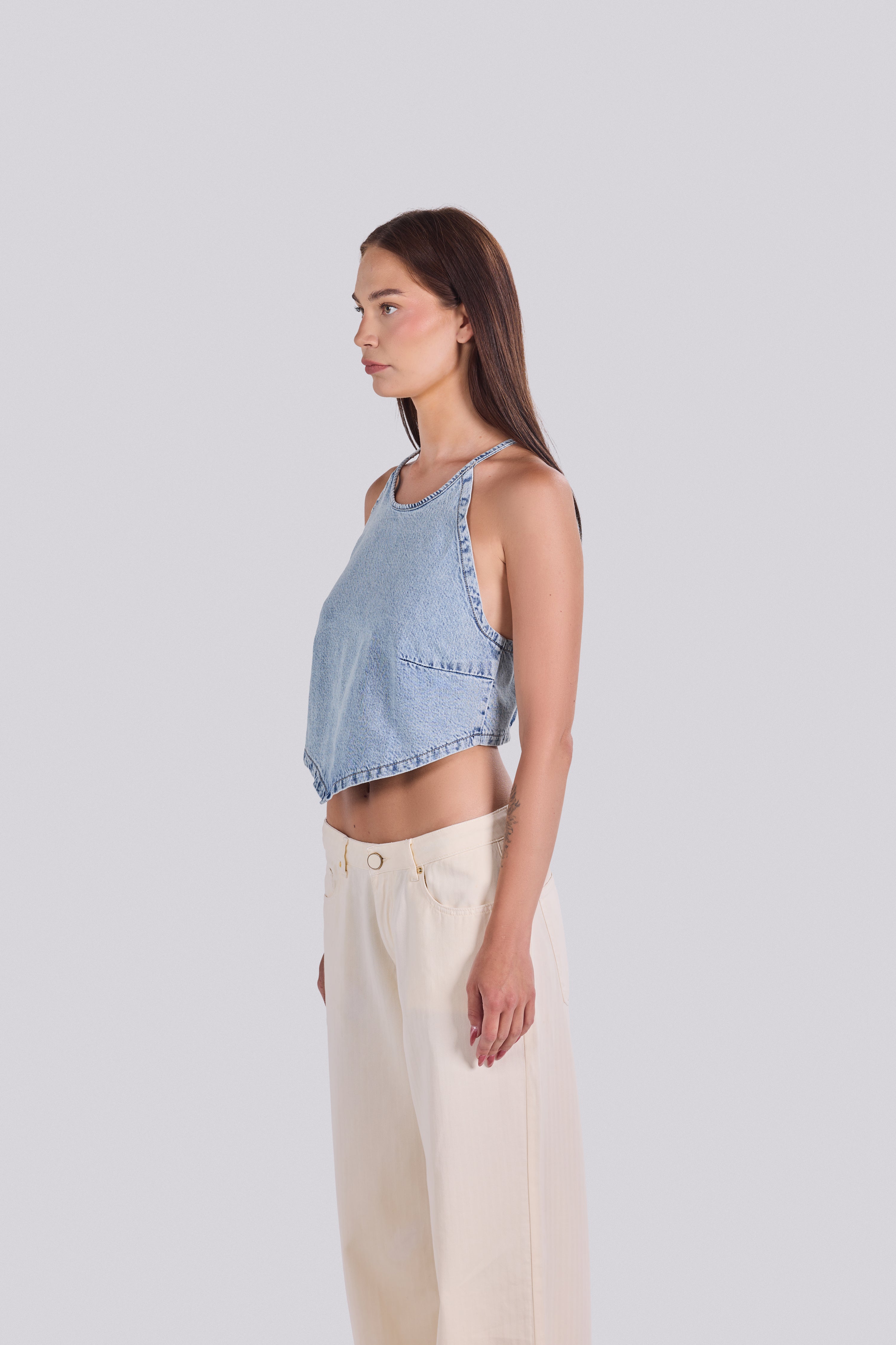 LUNA DENIM TOP D3