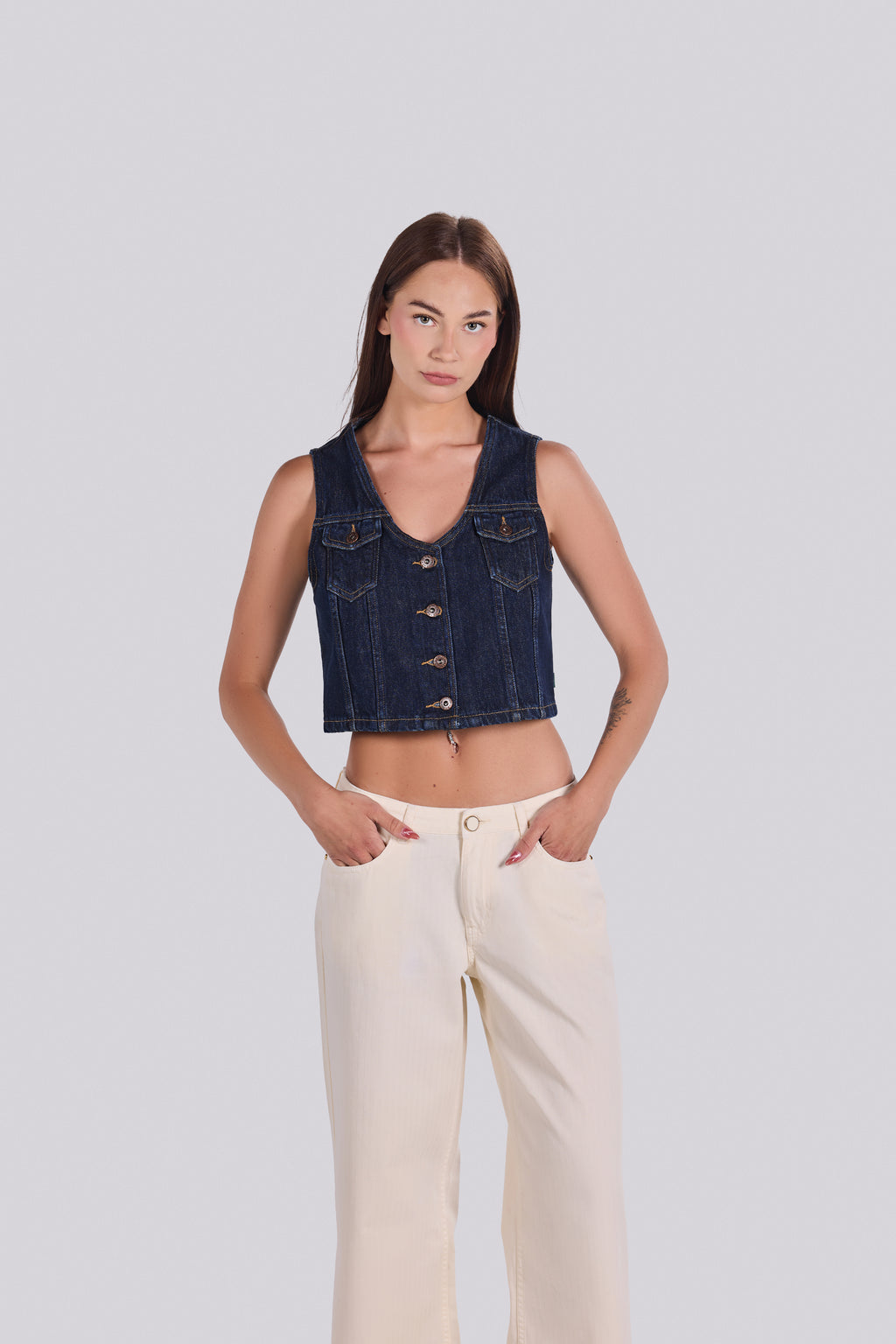 TIA DENIM VEST D1