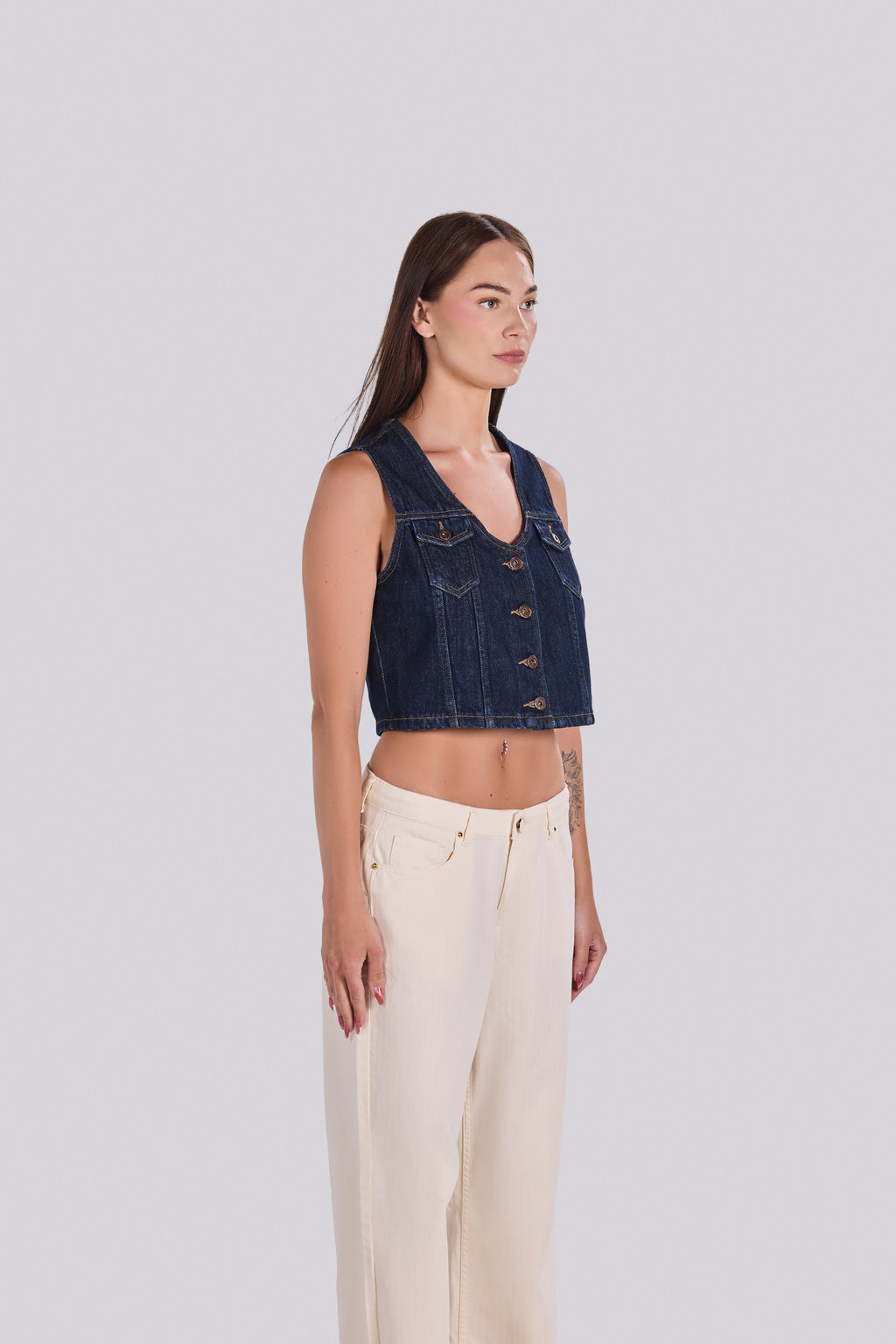 TIA DENIM VEST D1