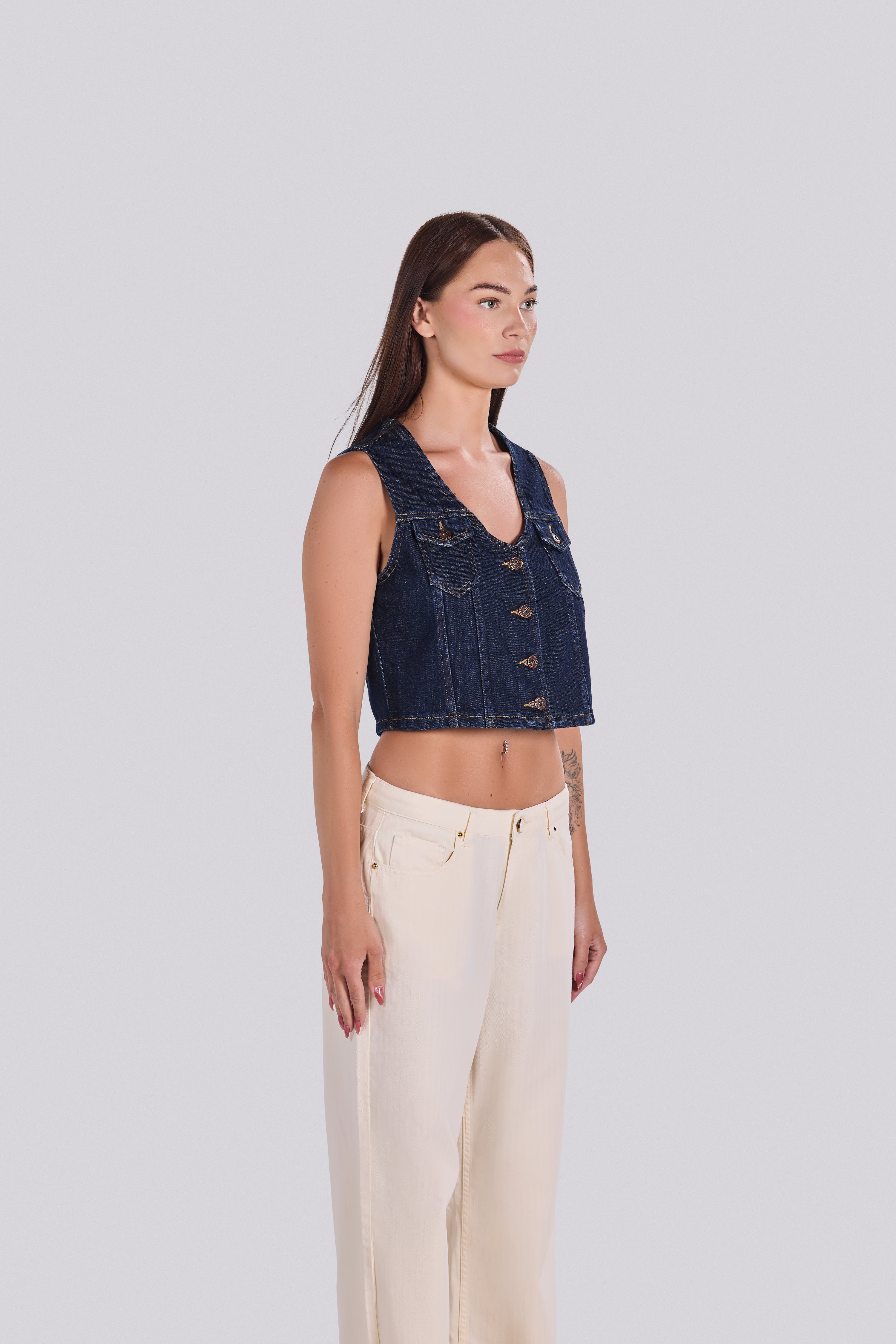 TIA DENIM VEST D1