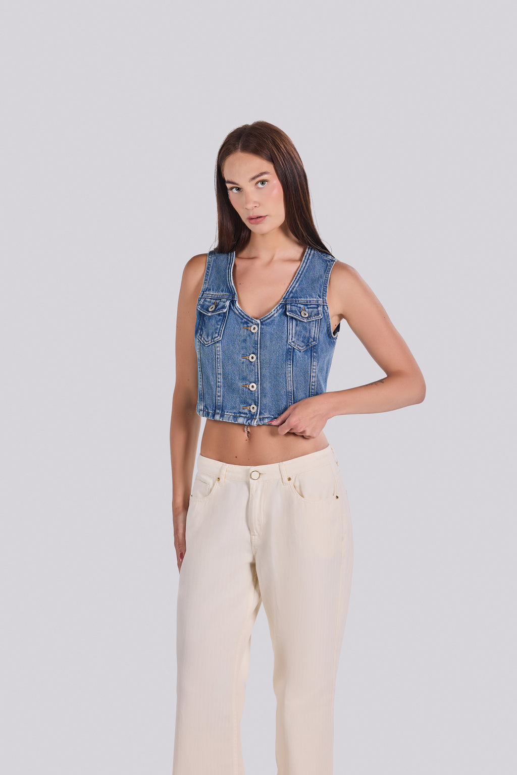 TIA DENIM VEST D2