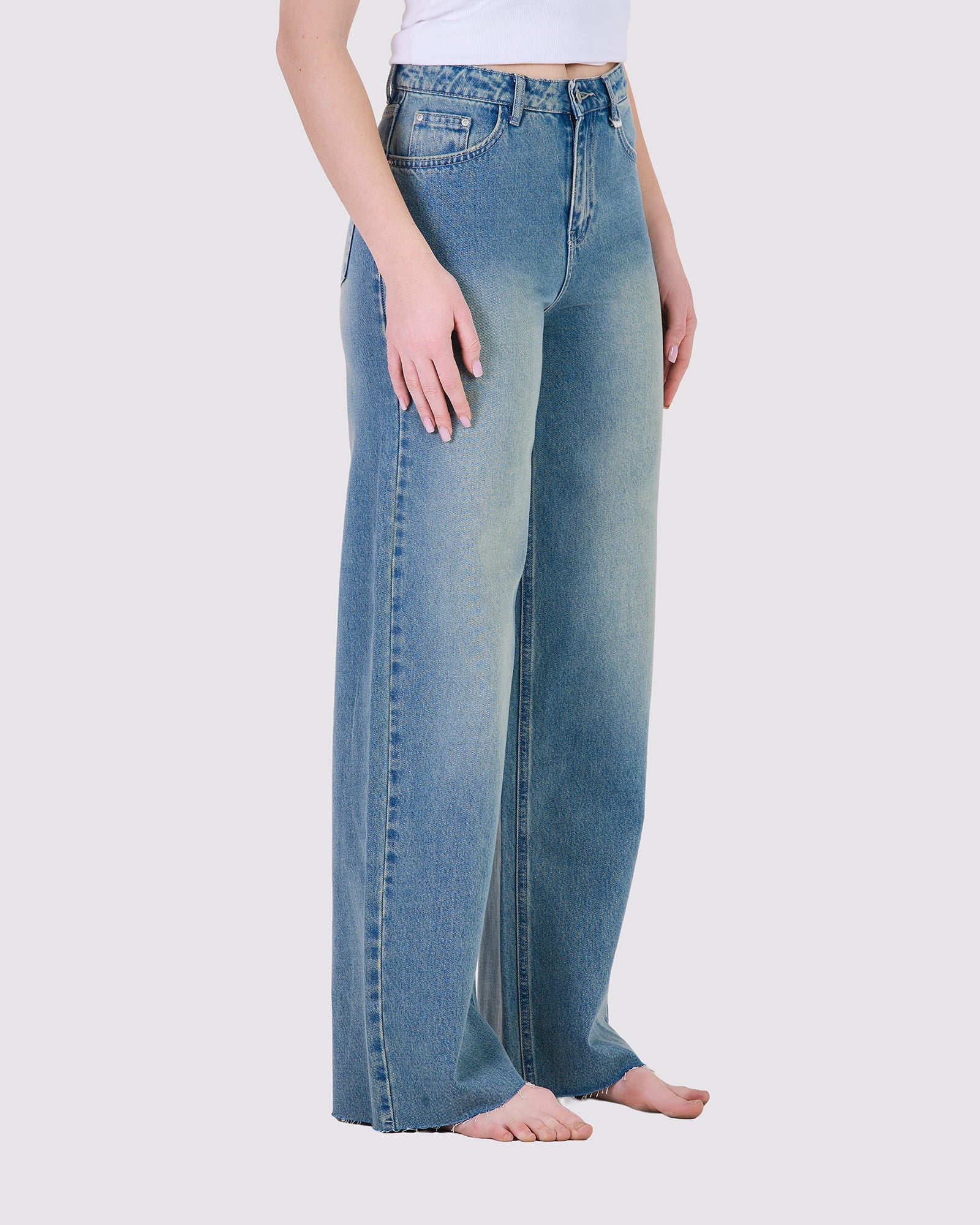 BIANCA WIDE LEG DENIM UNFINISHED ODY