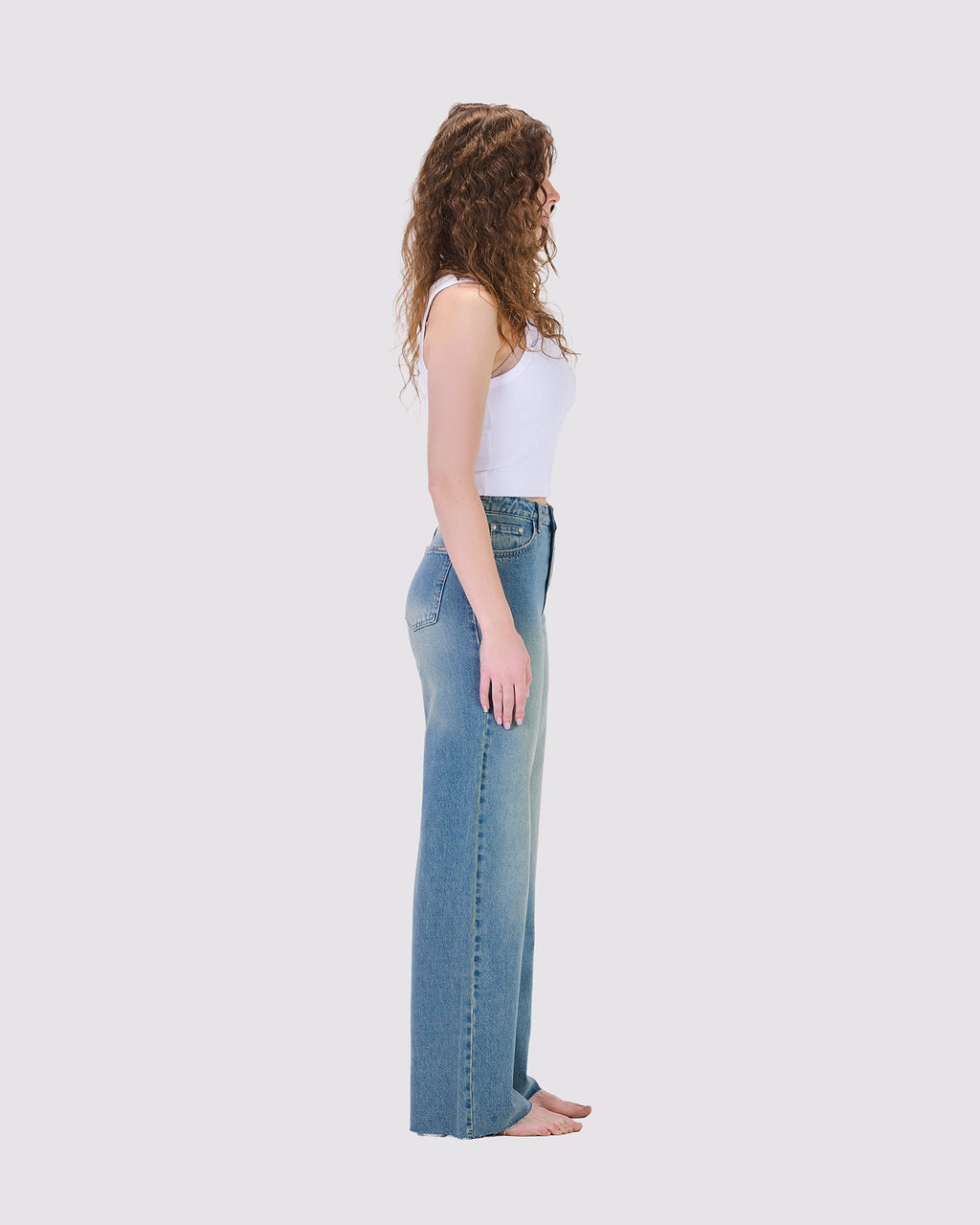 BIANCA WIDE LEG DENIM UNFINISHED ODY