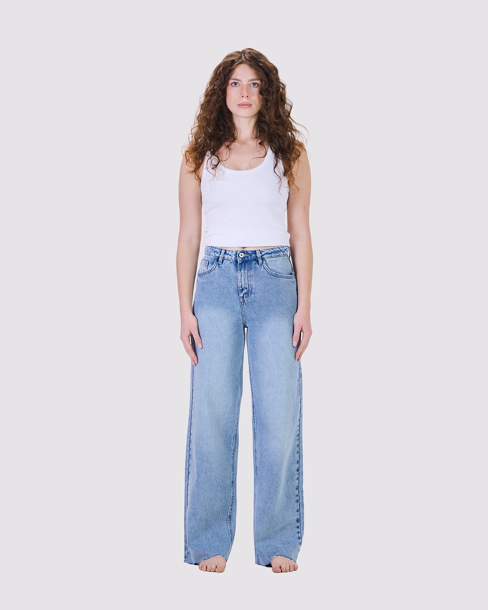 BIANCA WIDE LEG DENIM UNFINISHED D3