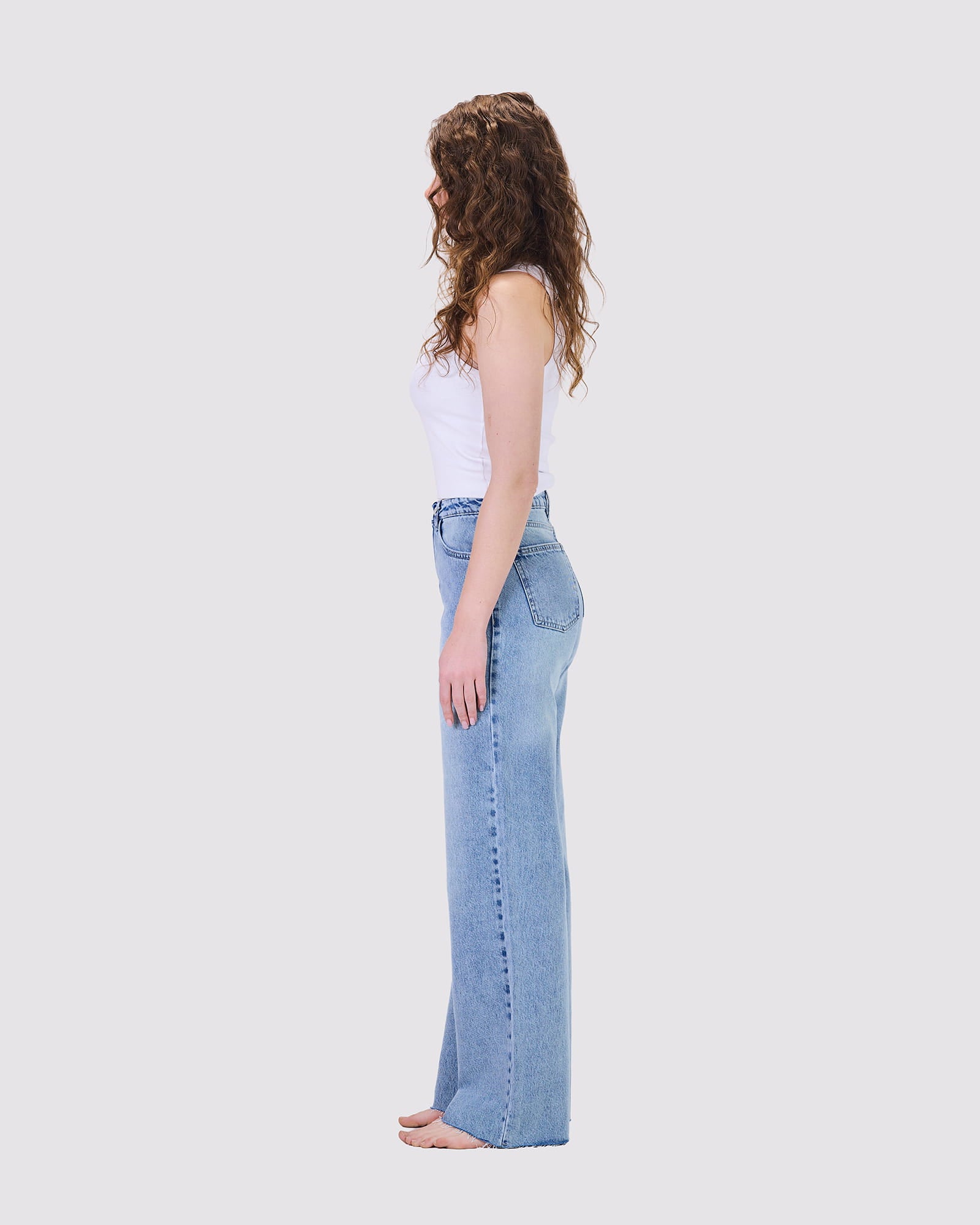 BIANCA WIDE LEG DENIM UNFINISHED D3