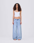 EVA - EXTRA LOOSE DENIM - LOW RISE - BAGGY FIT Glitter D4