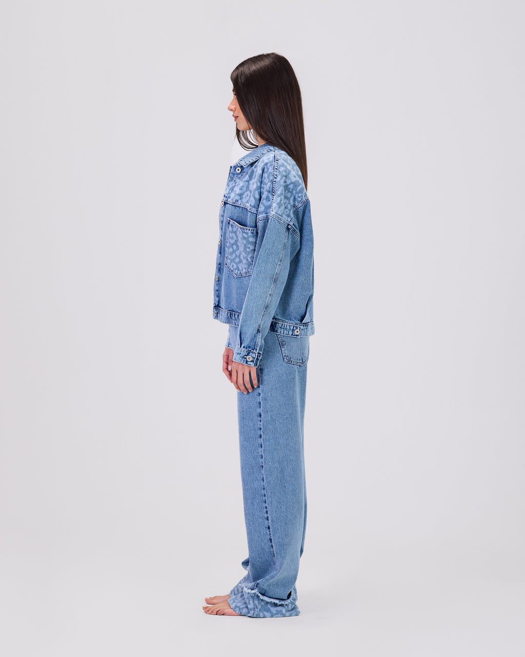 BELLA - ROLLED HEM LASER PANTS
