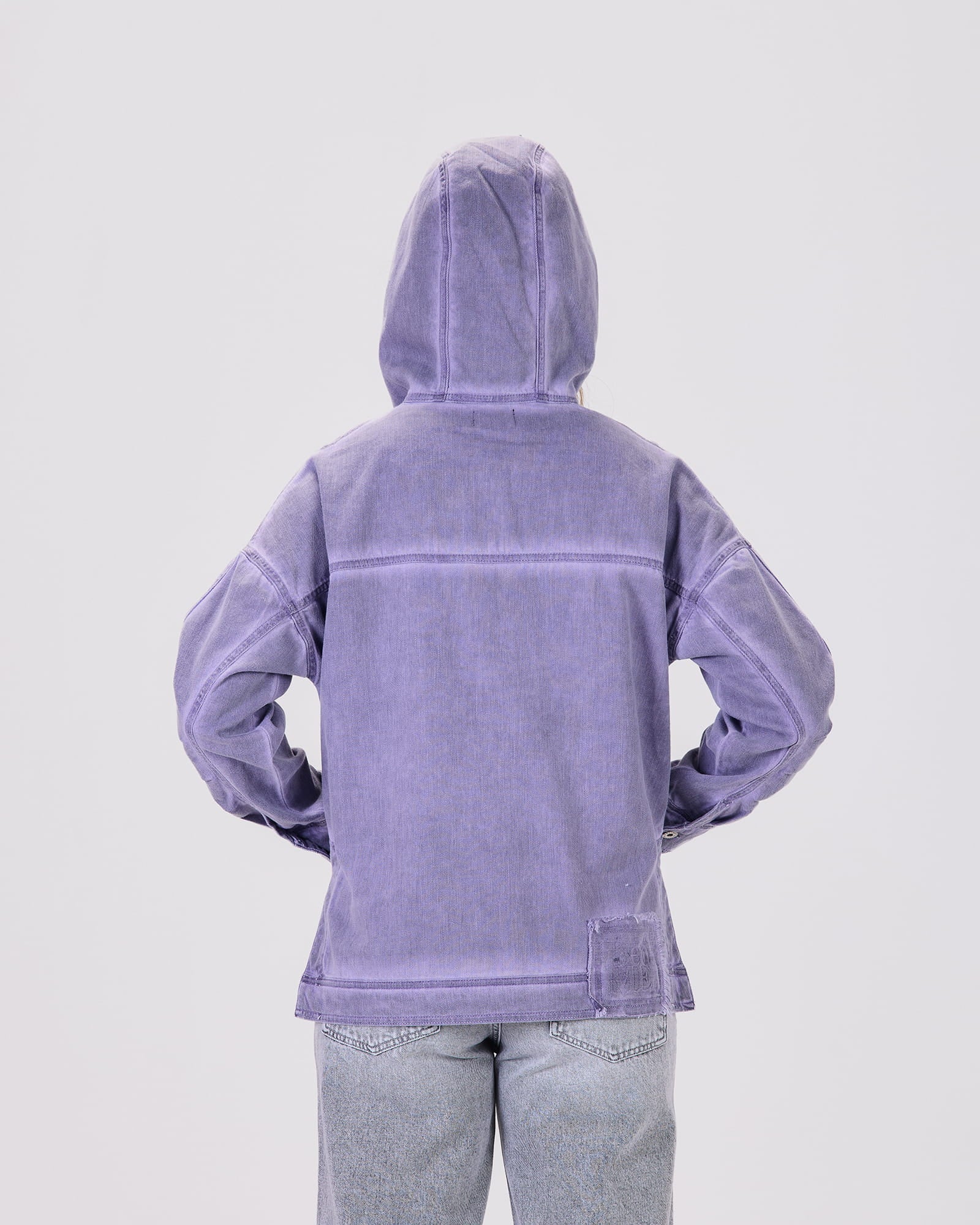 SIA HOODIE DENIM LOOK PURPLE