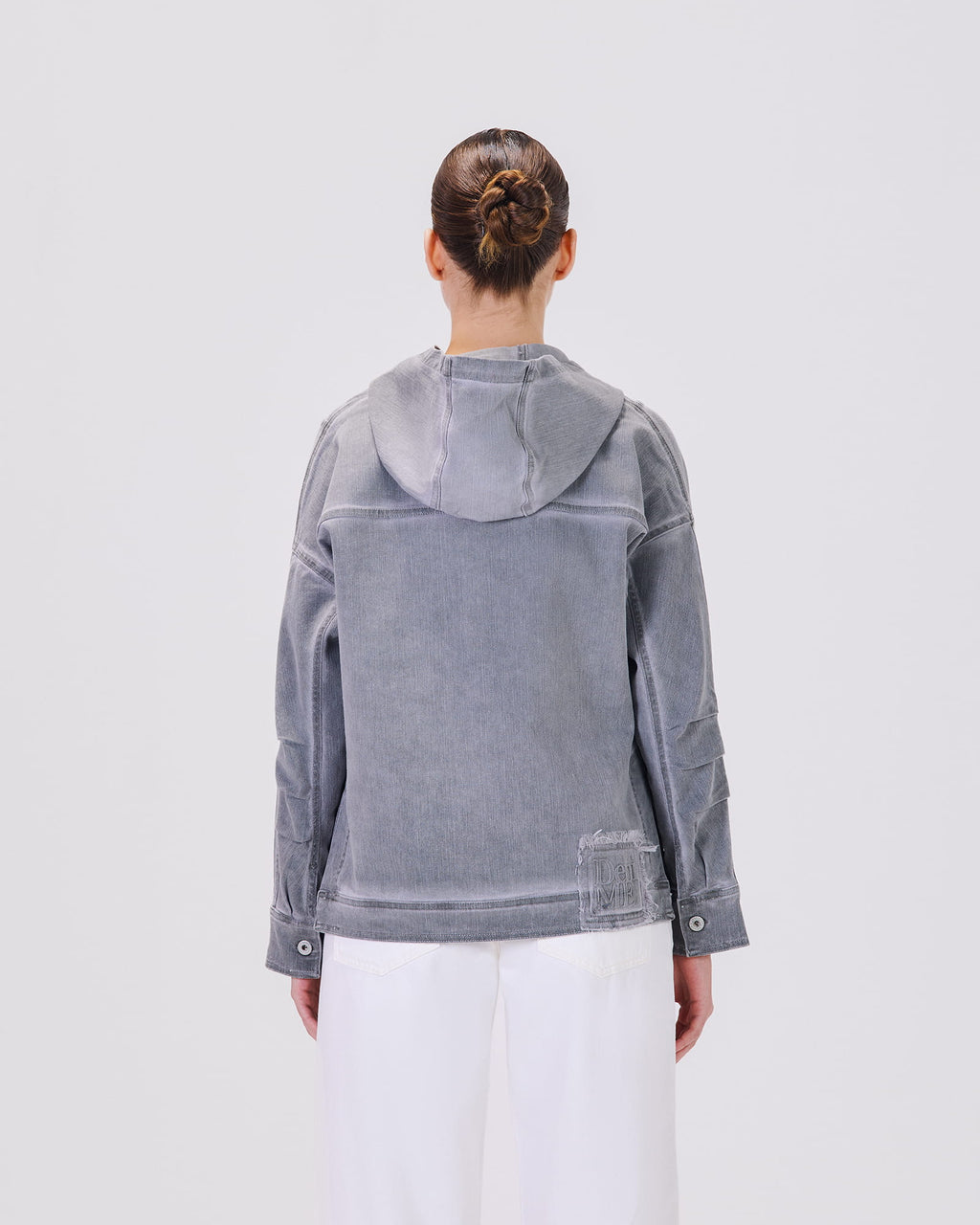 SIA HOODIE DENIM LOOK GRAY