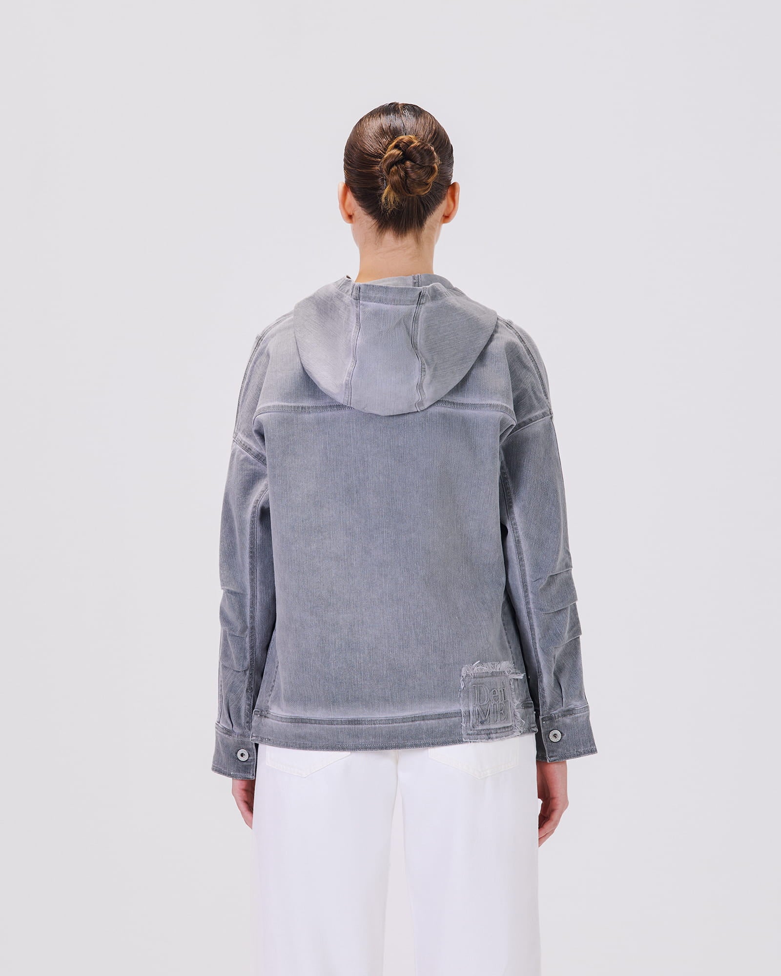 SIA HOODIE DENIM LOOK GRAY