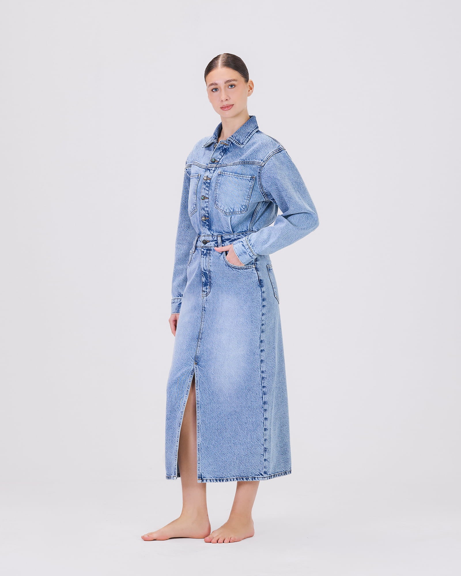 VALENTINA DENIM DRESS D3