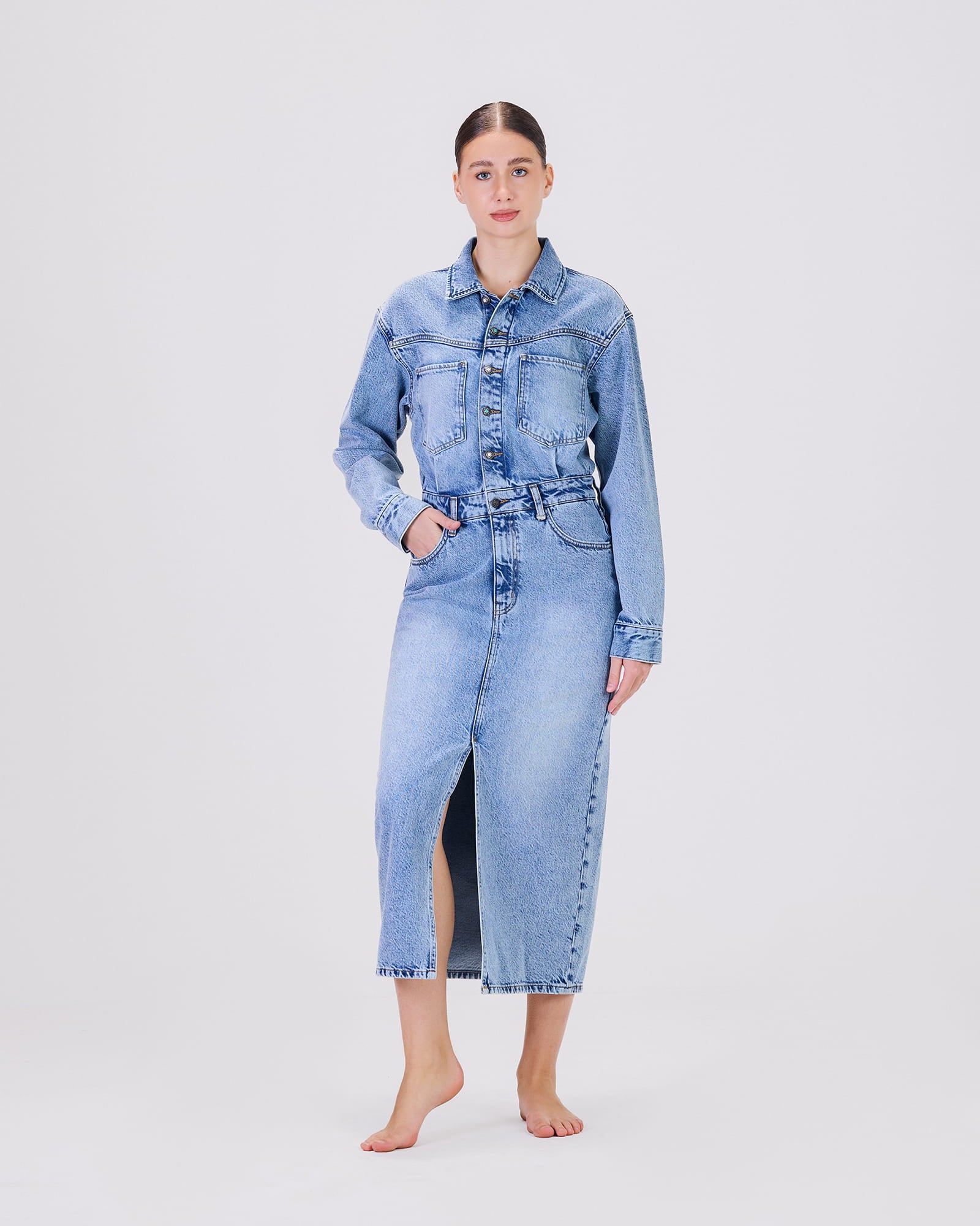 VALENTINA DENIM DRESS D3
