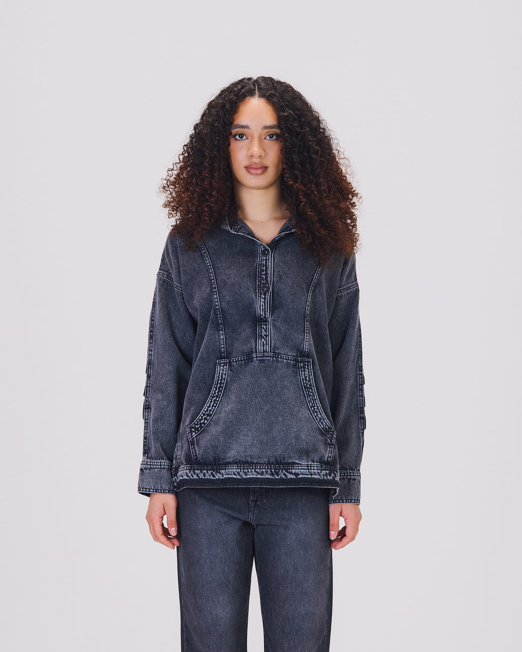 SIA HOODIE DENIM DBL