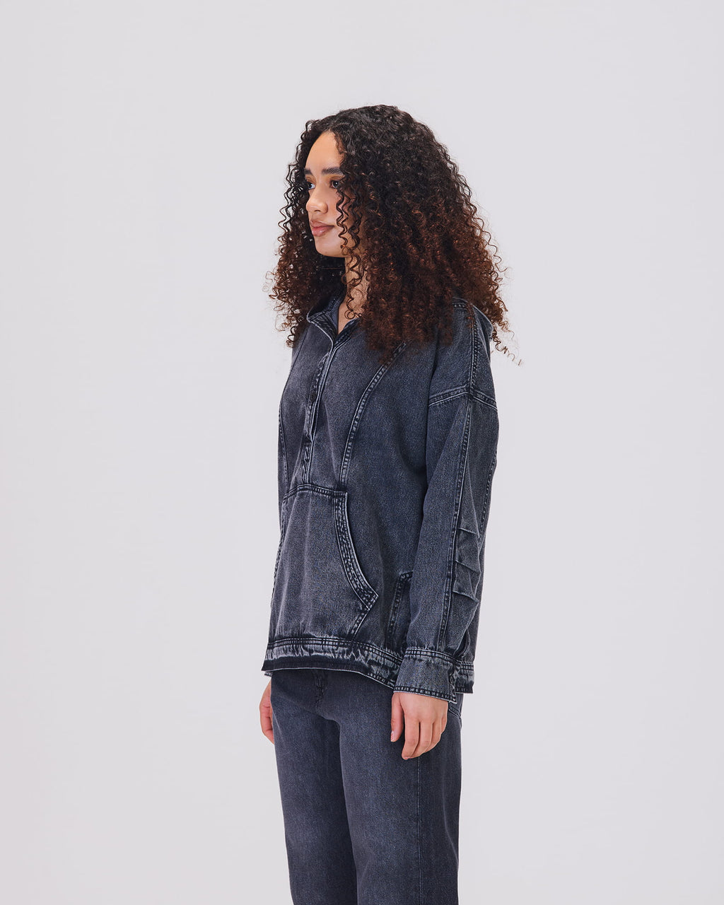 SIA HOODIE DENIM DBL