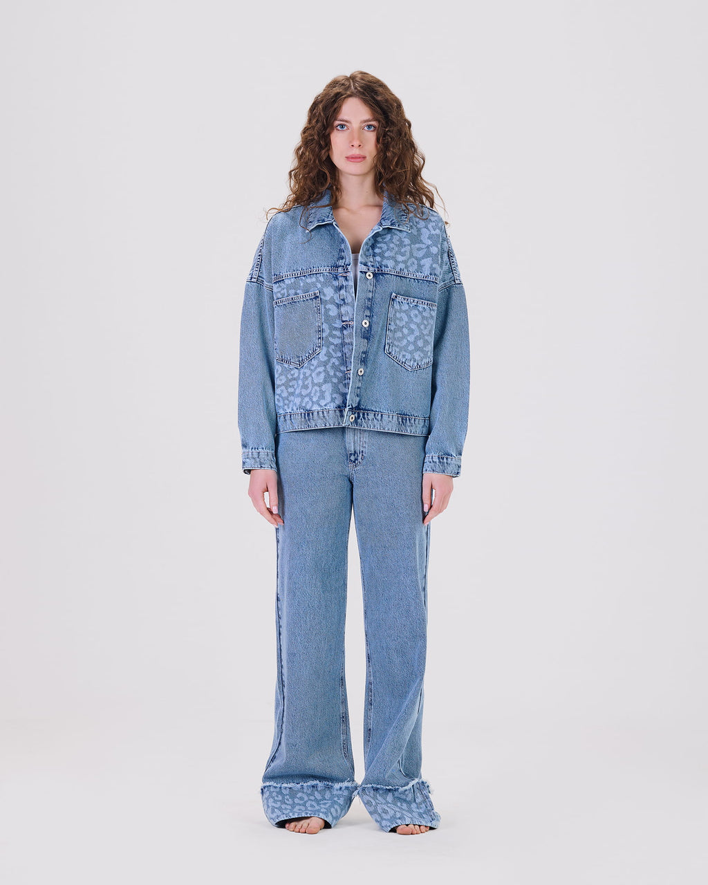 FUll SET - LASER LEOPARD DENIM D3