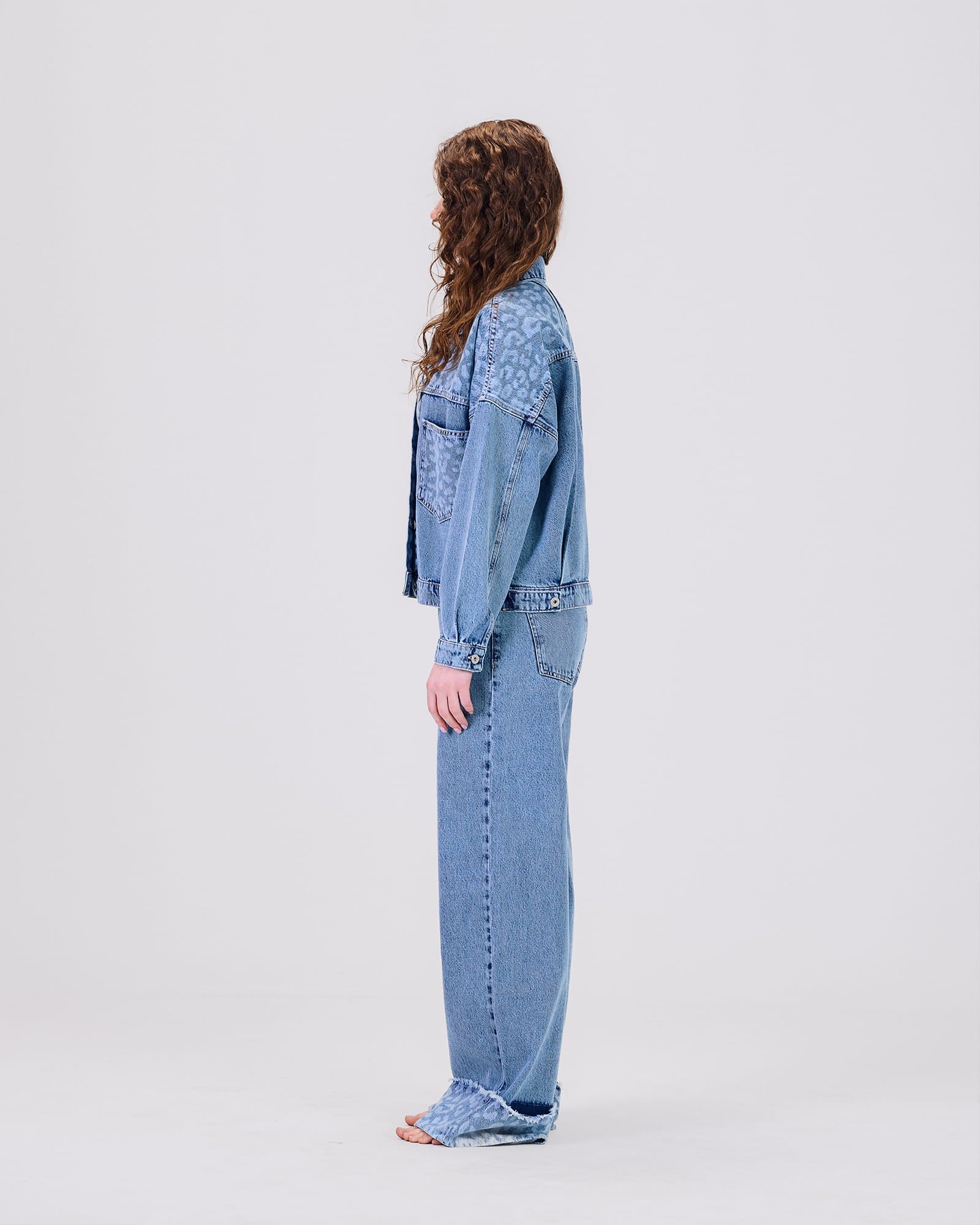 FUll SET - LASER LEOPARD DENIM D3