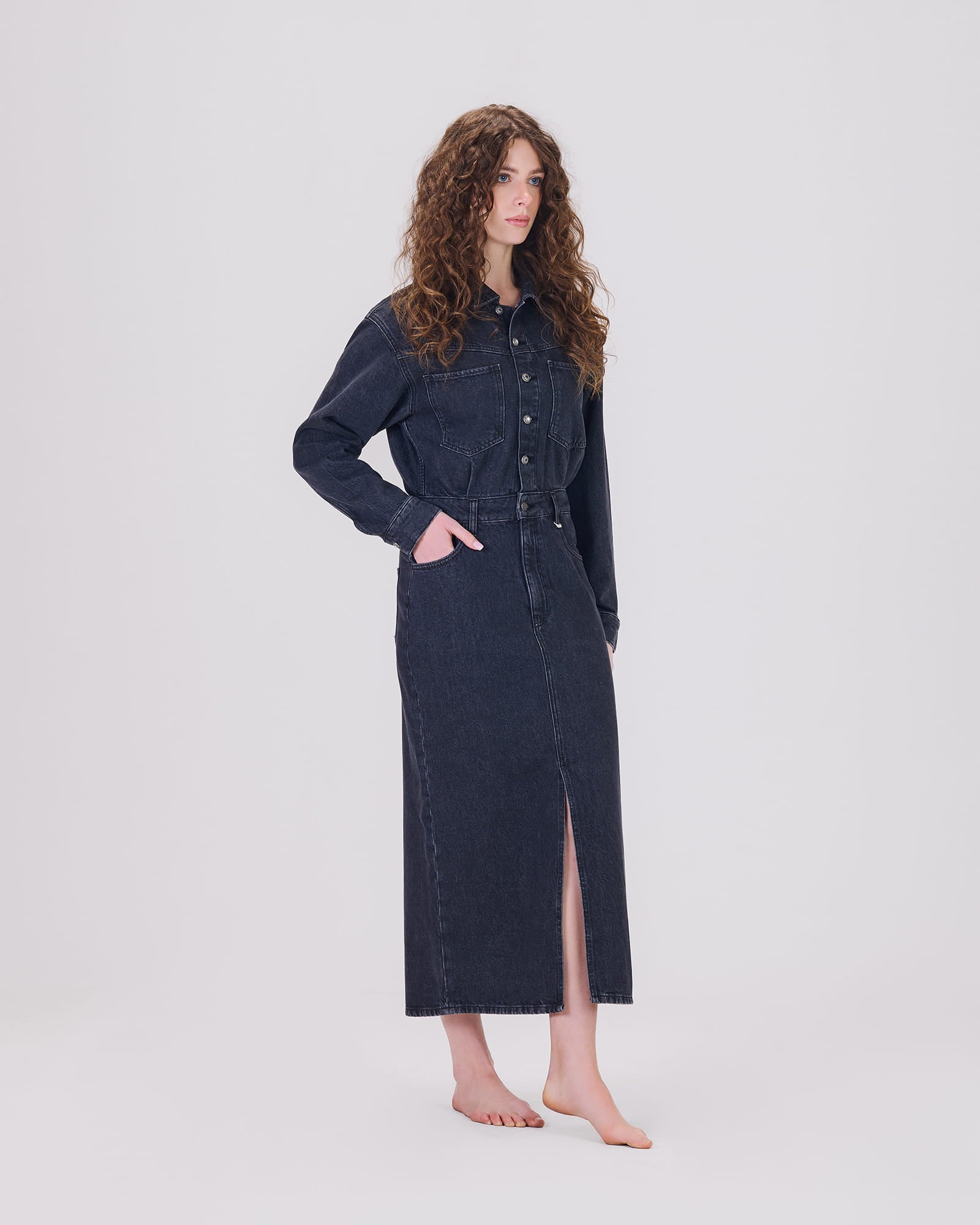 VALENTINA DENIM DRESS DBL