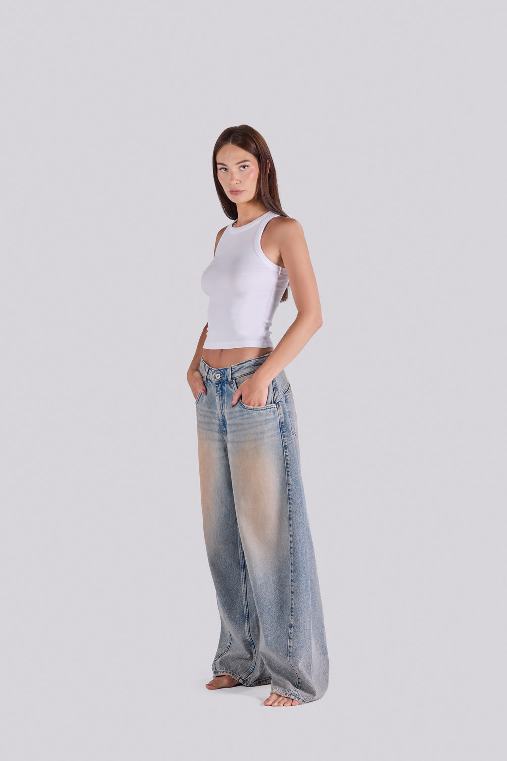 LORA DENIM PANTS ODBR