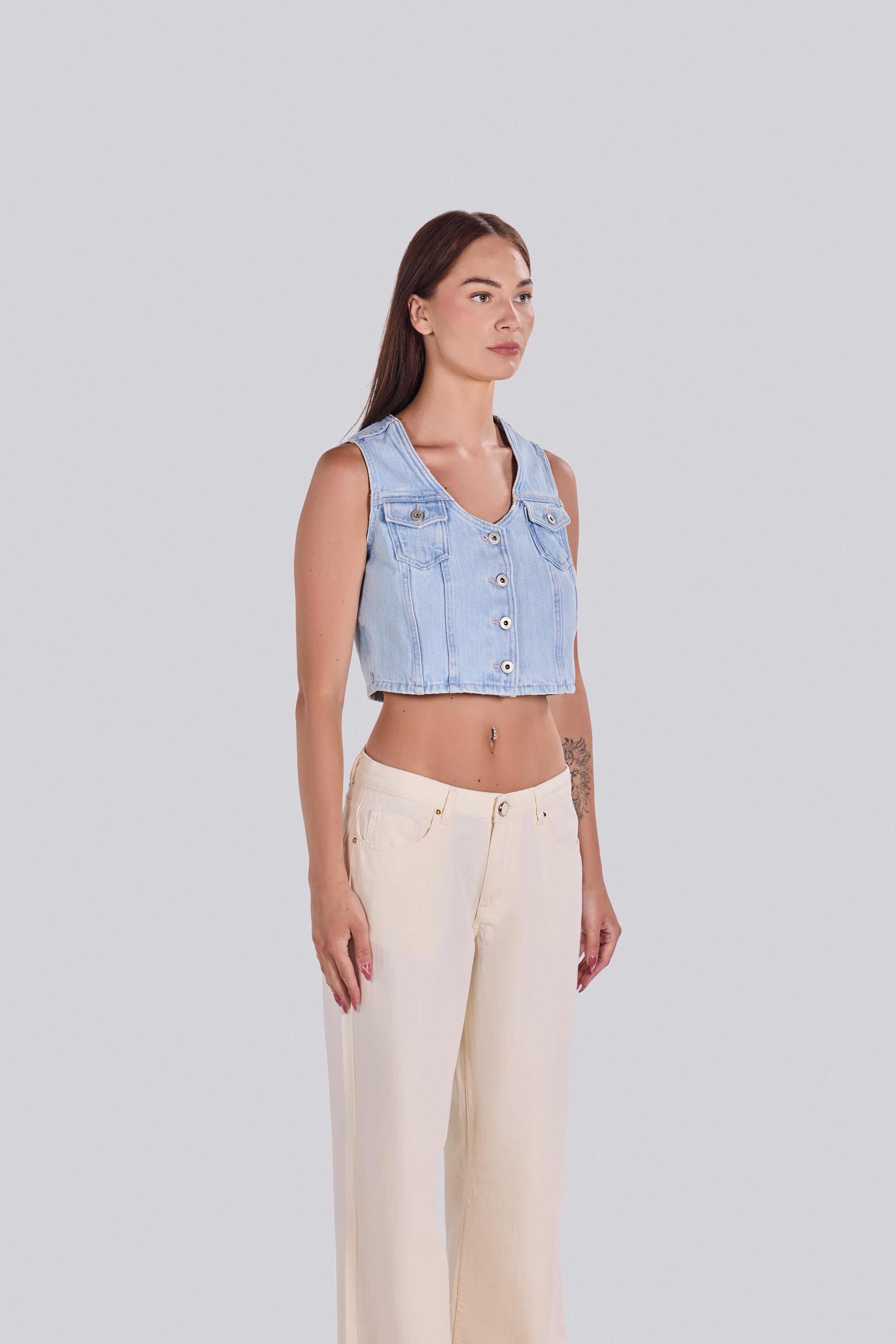 TIA DENIM VEST D3