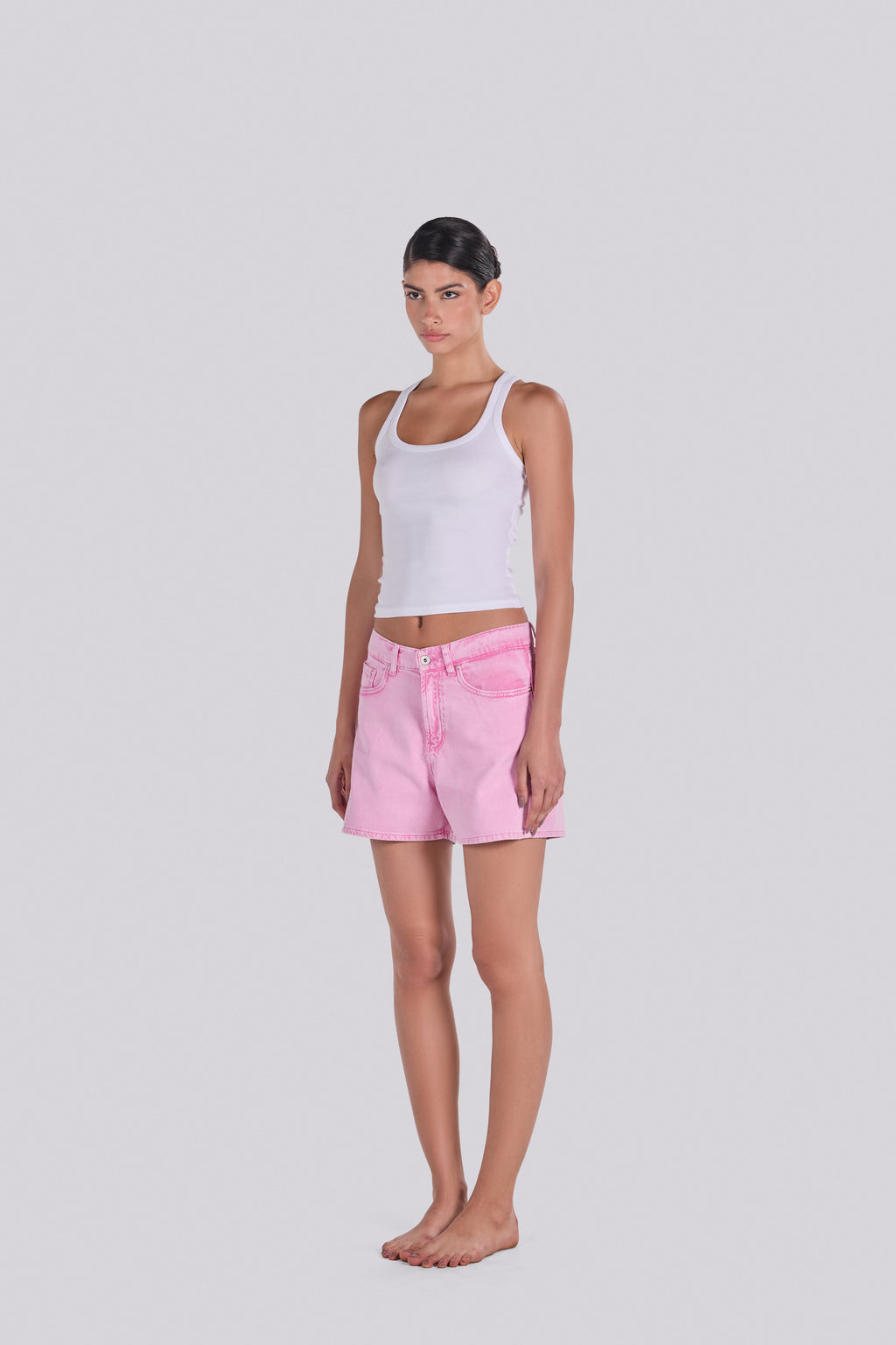 KIM DENIM SHORT ROSE
