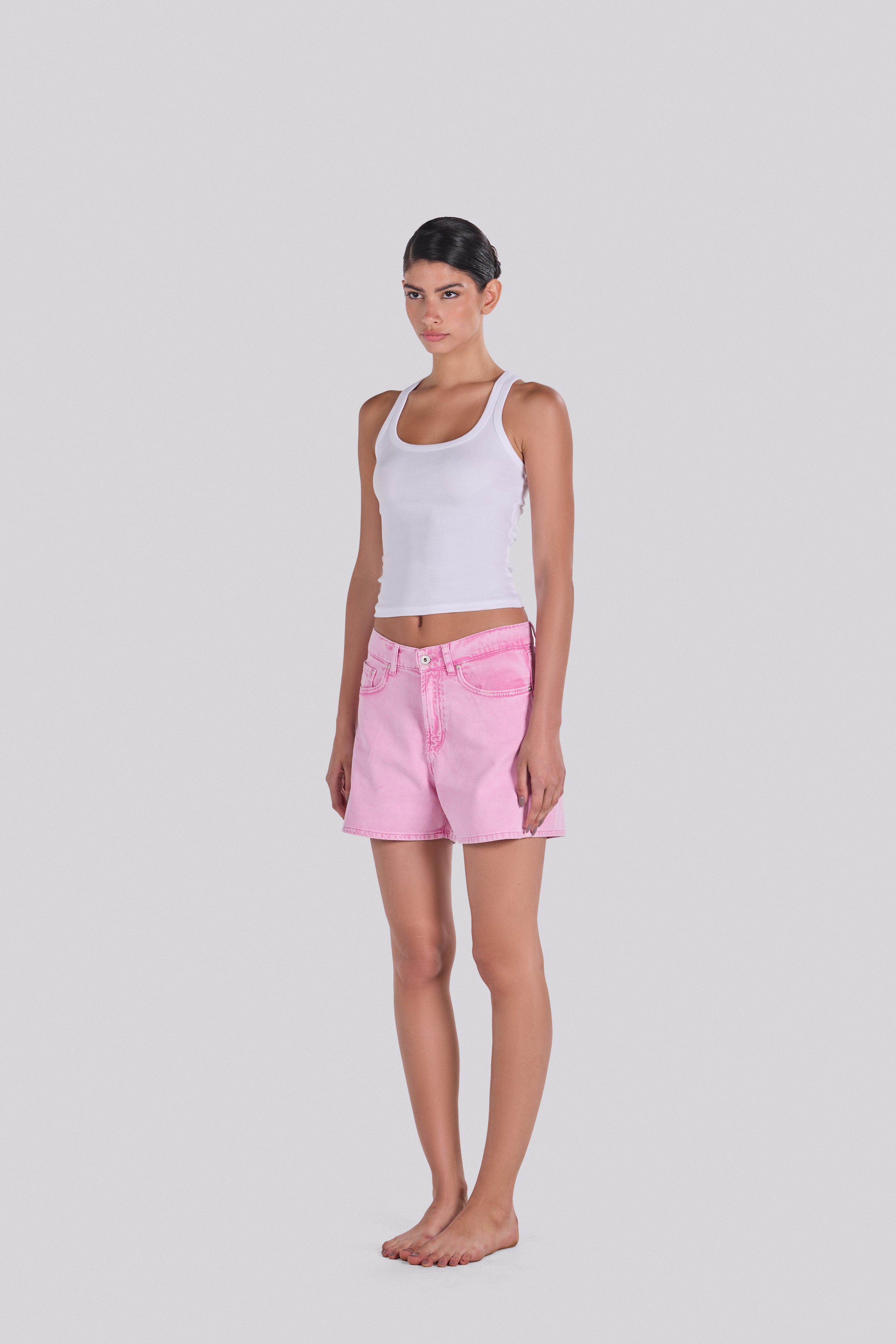 KIM DENIM SHORT ROSE