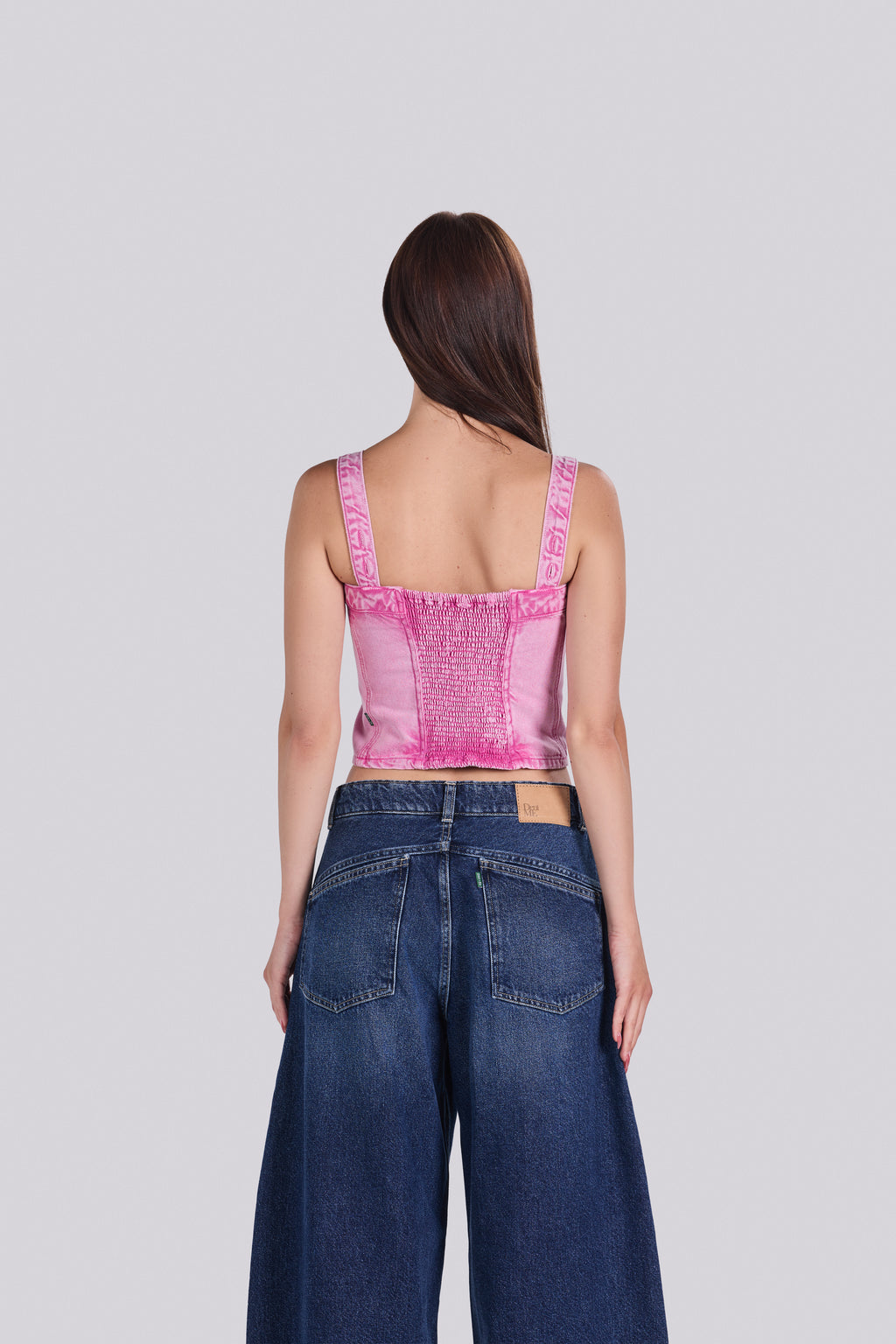 VERA DENIM TOP ROSE