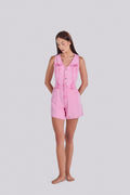 BARI DENIM ROMPER ROSE
