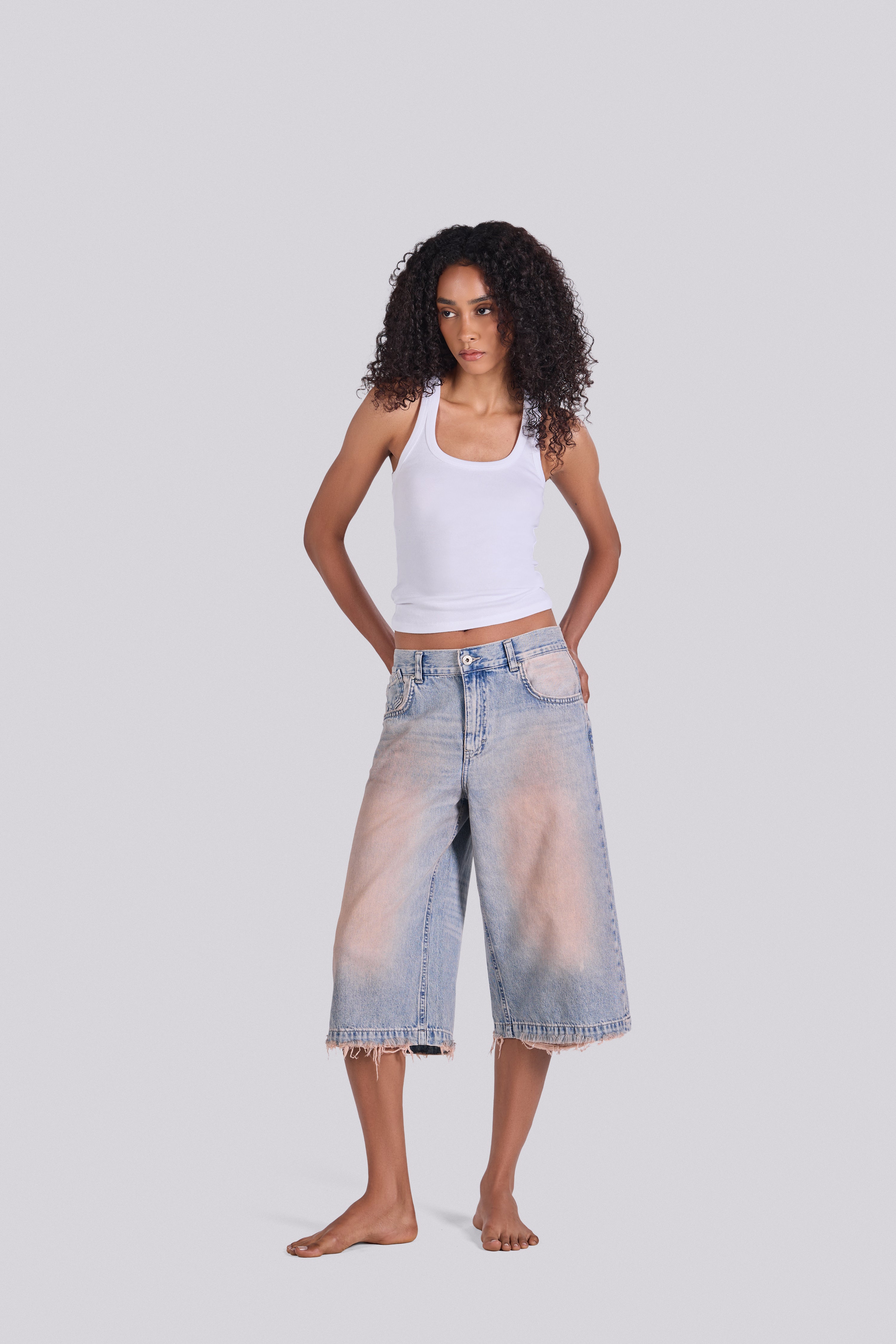 ANN DENIM JORTS ODBR
