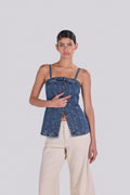 ELENA CORSET DENIM TOP ODBE