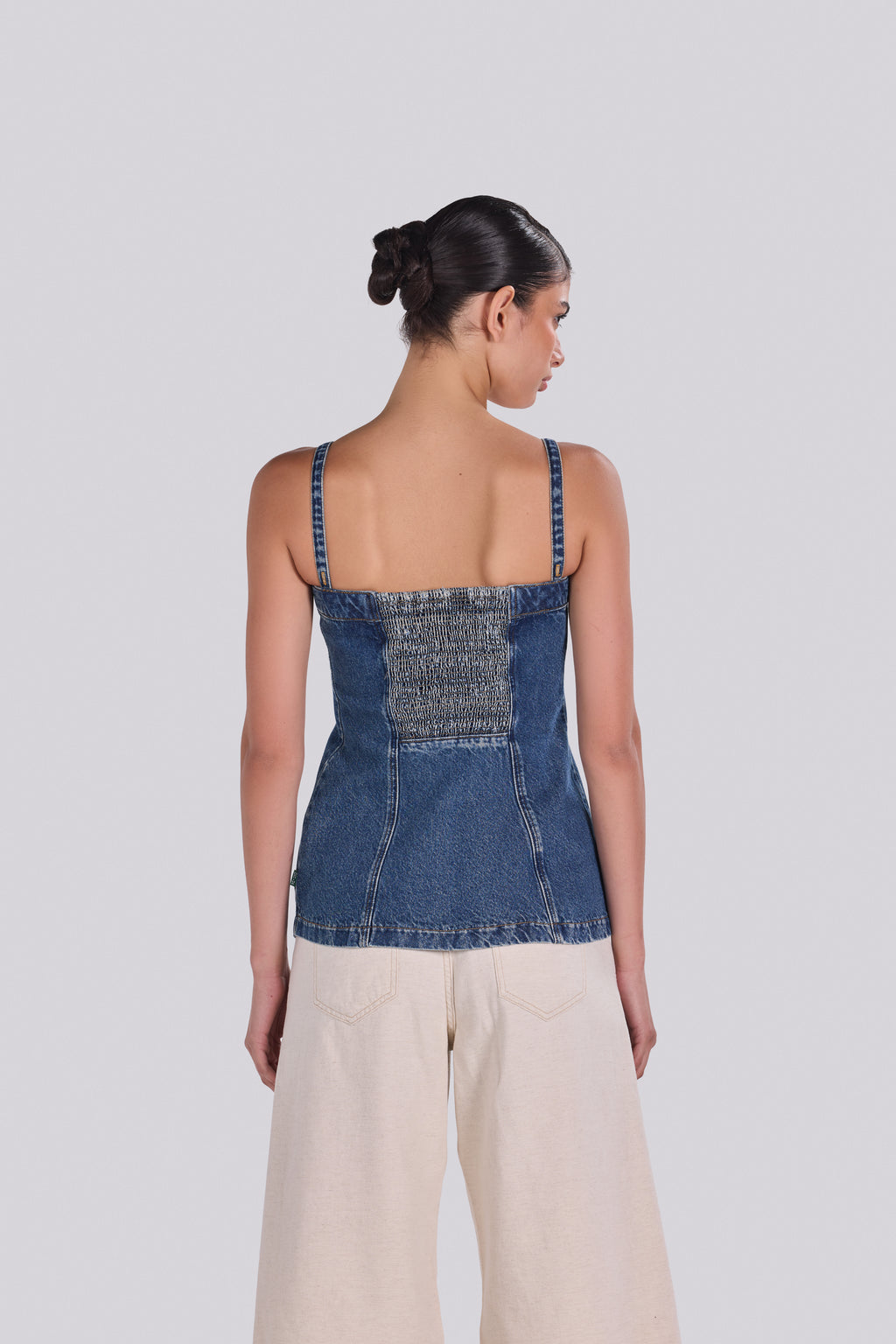 ELENA CORSET DENIM TOP ODBE