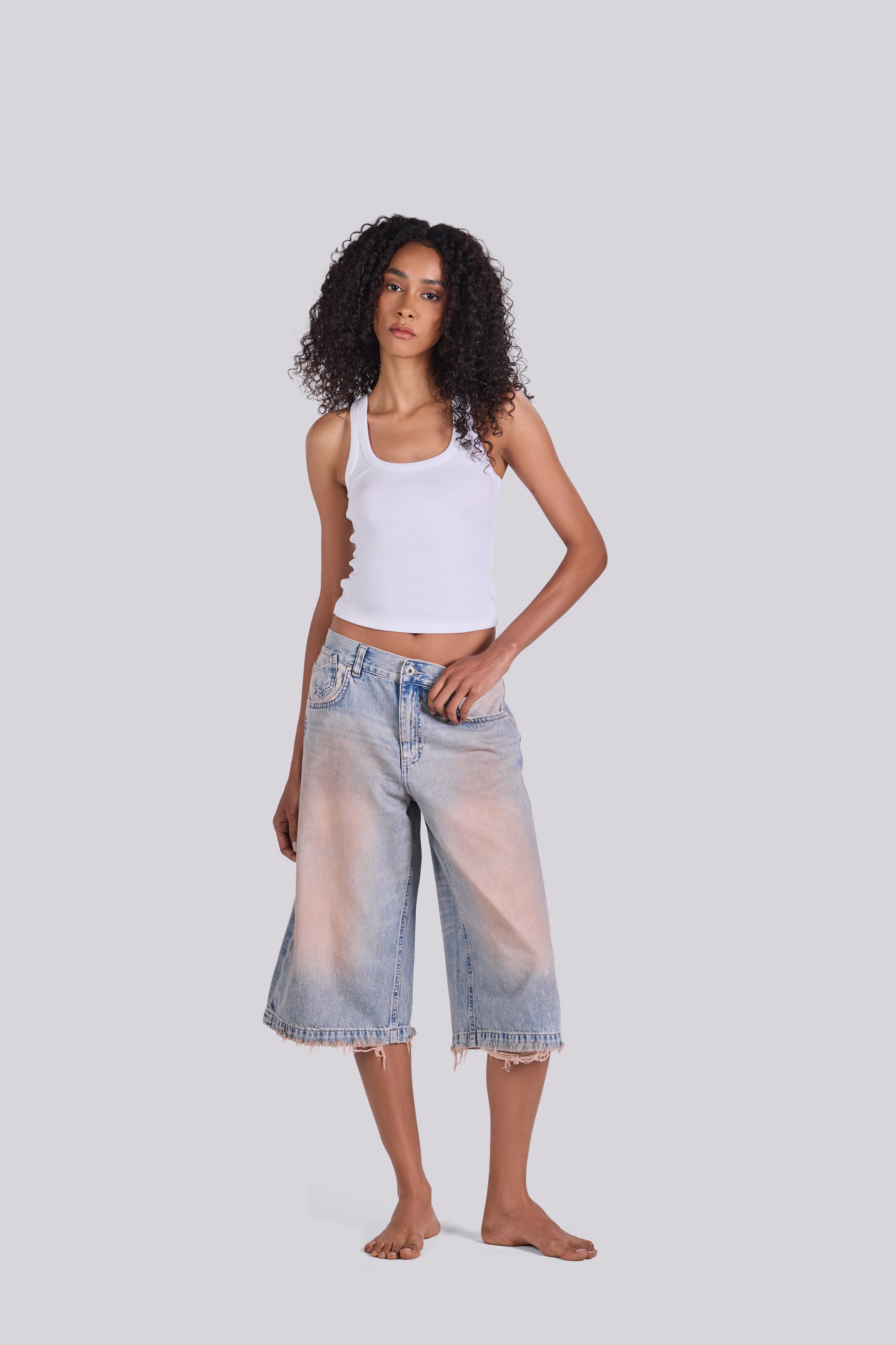ANN DENIM JORTS ODBR