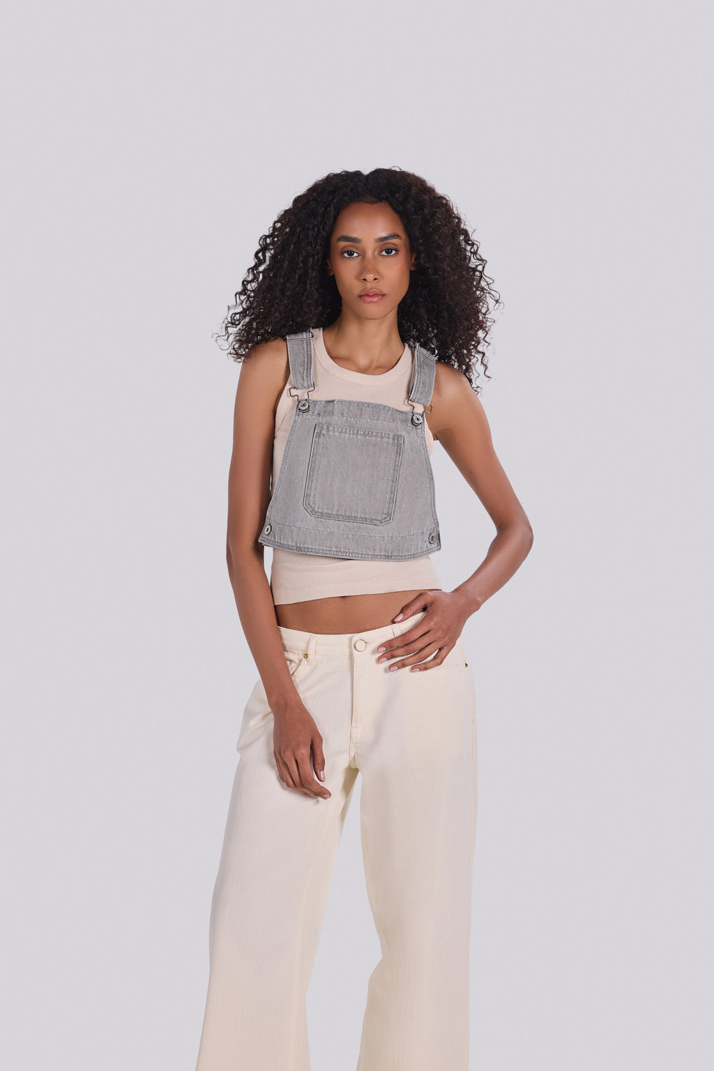 LUCY DENIM TOP DGR