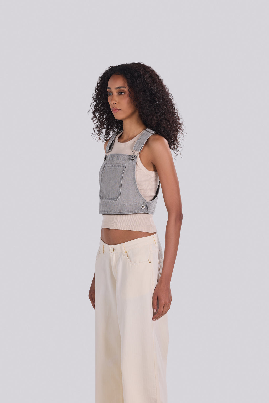 LUCY DENIM TOP DGR