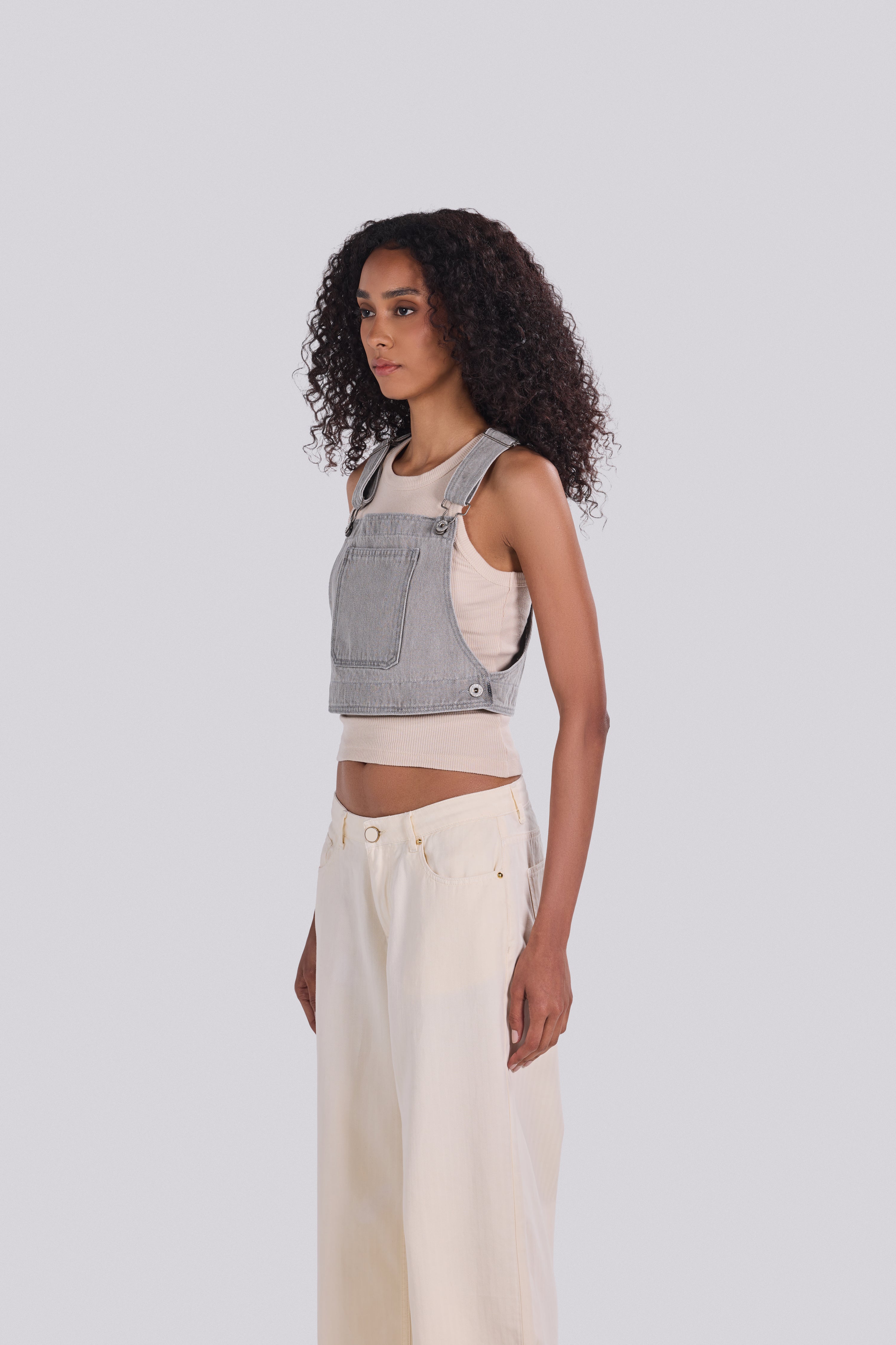 LUCY DENIM TOP DGR
